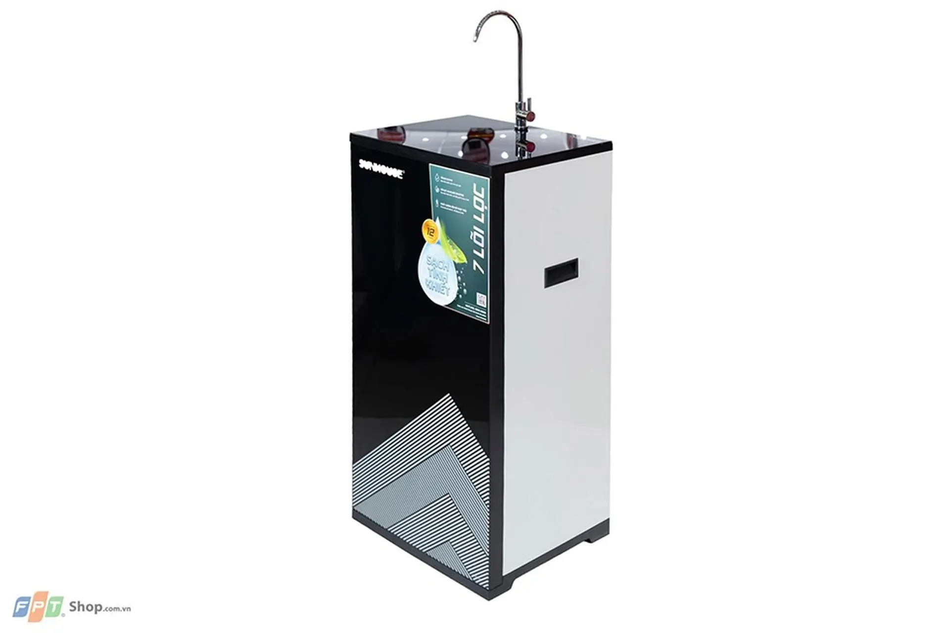 Máy lọc nước Sunhouse SHA8868K: 7 lõi lọc, màng RO Hàn Quốc, giá chưa đến 4 triệu