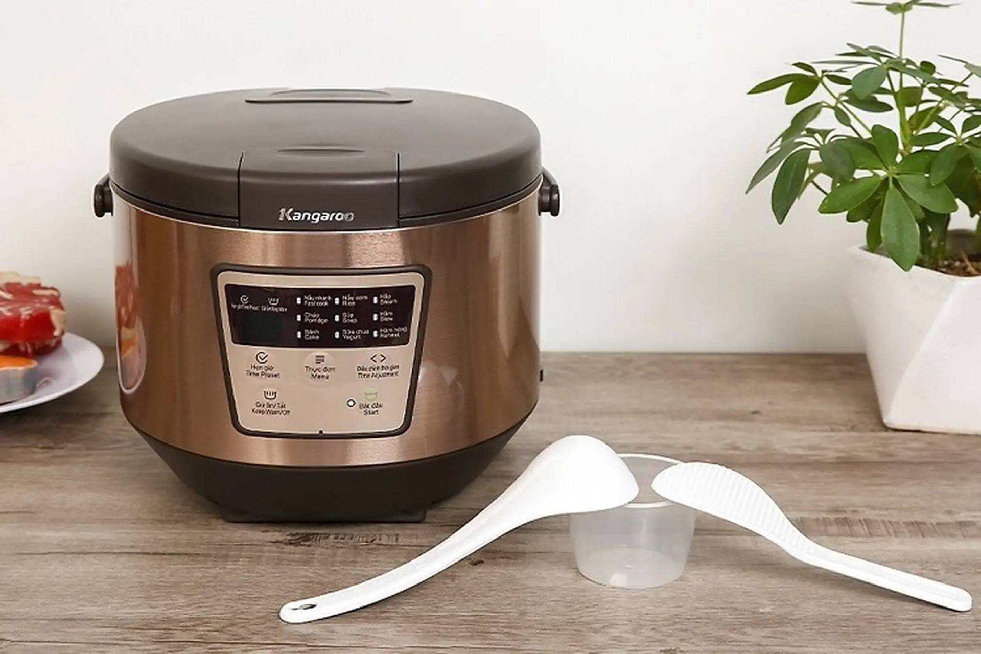 Tất tần tật cách sử dụng nồi cơm điện Kangaroo: Hẹn giờ, nấu cơm, nấu cháo, làm súp