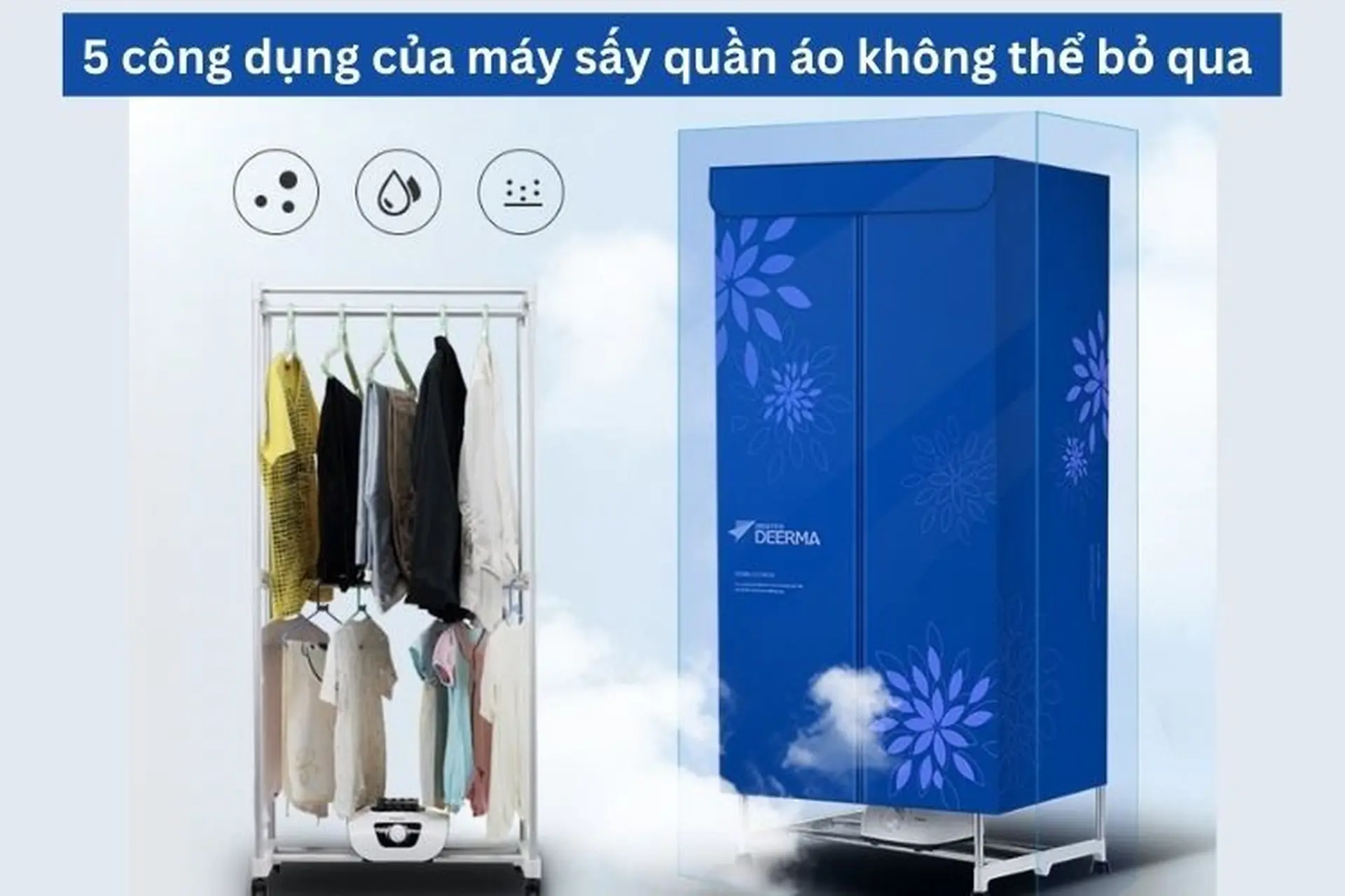 5 công dụng của máy sấy quần áo mà bạn không thể bỏ qua 