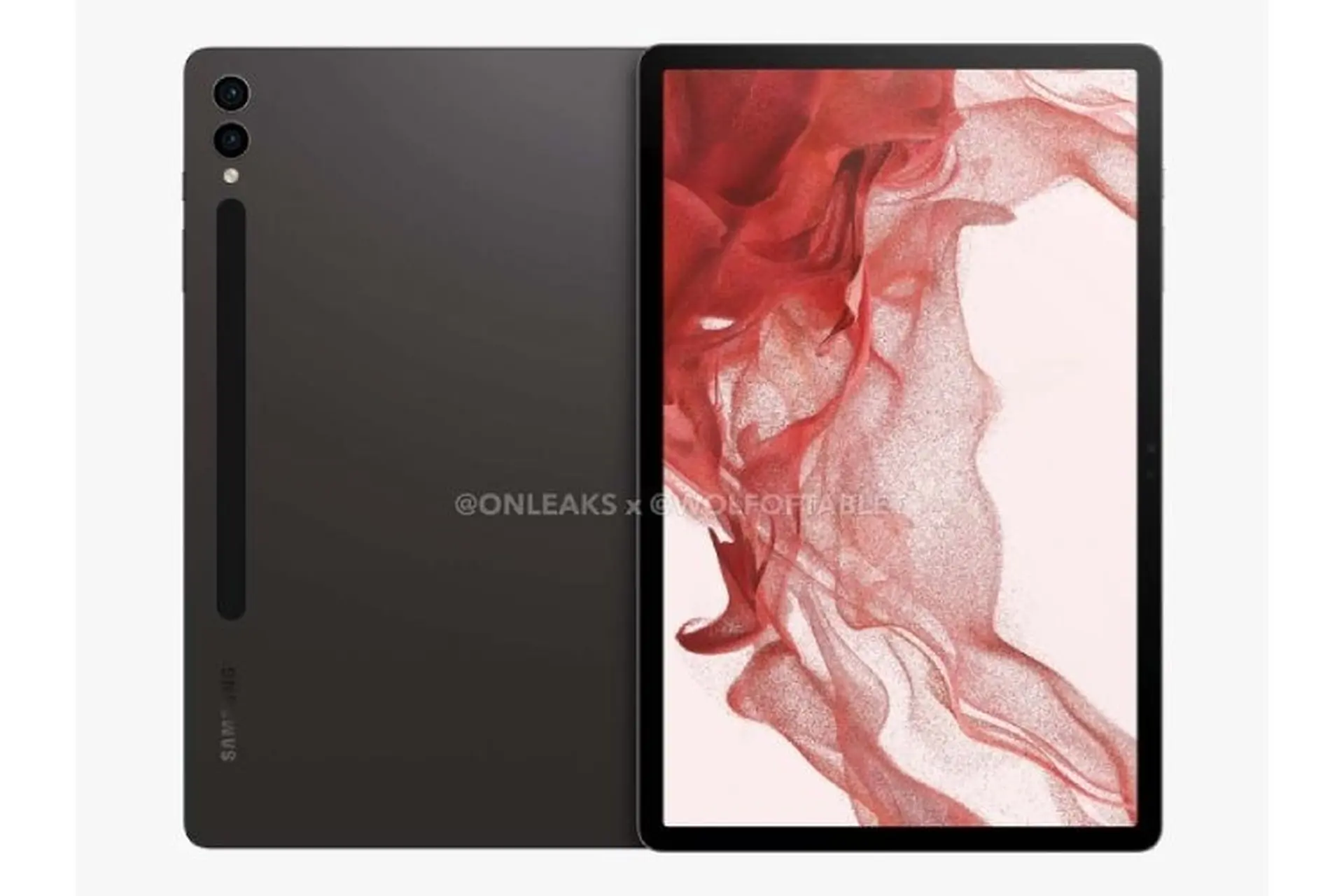 Thiết kế Samsung Galaxy Tab S9 Plus lộ diện rõ nét trong loạt ảnh render