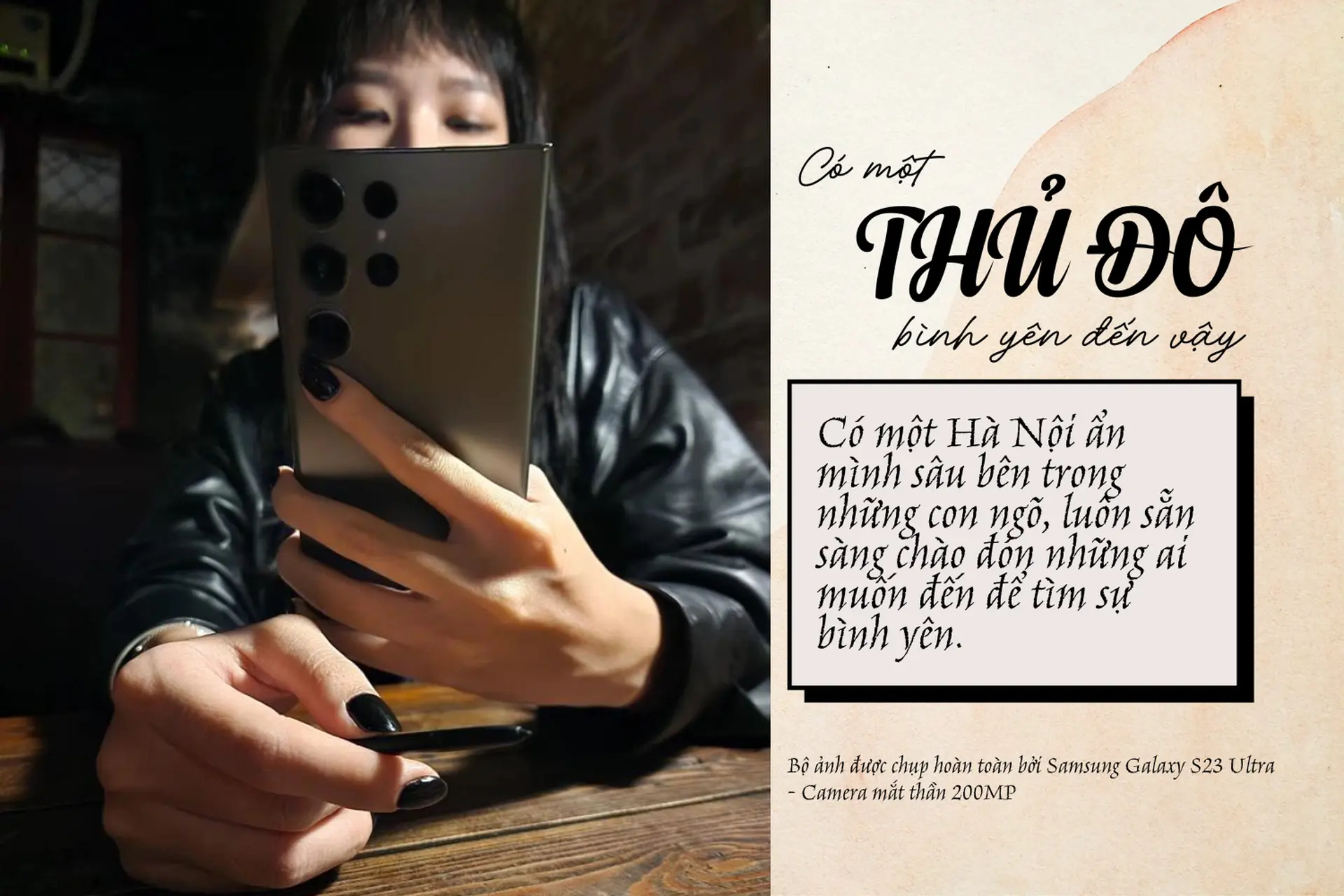 Một góc Hà Nội bình yên cùng Samsung Galaxy S23 Ultra
