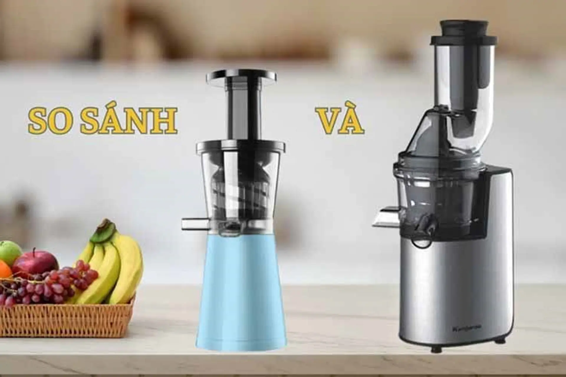 So sánh máy xay sinh tố và máy ép trái cây: Nên mua thiết bị nào?