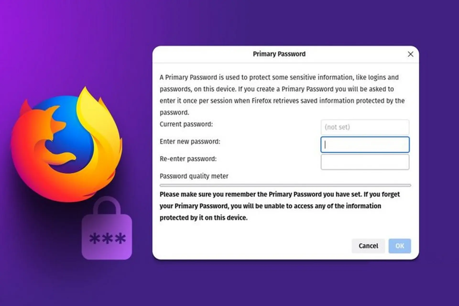 Đây là cách để bảo vệ mật khẩu đã lưu trong Firefox