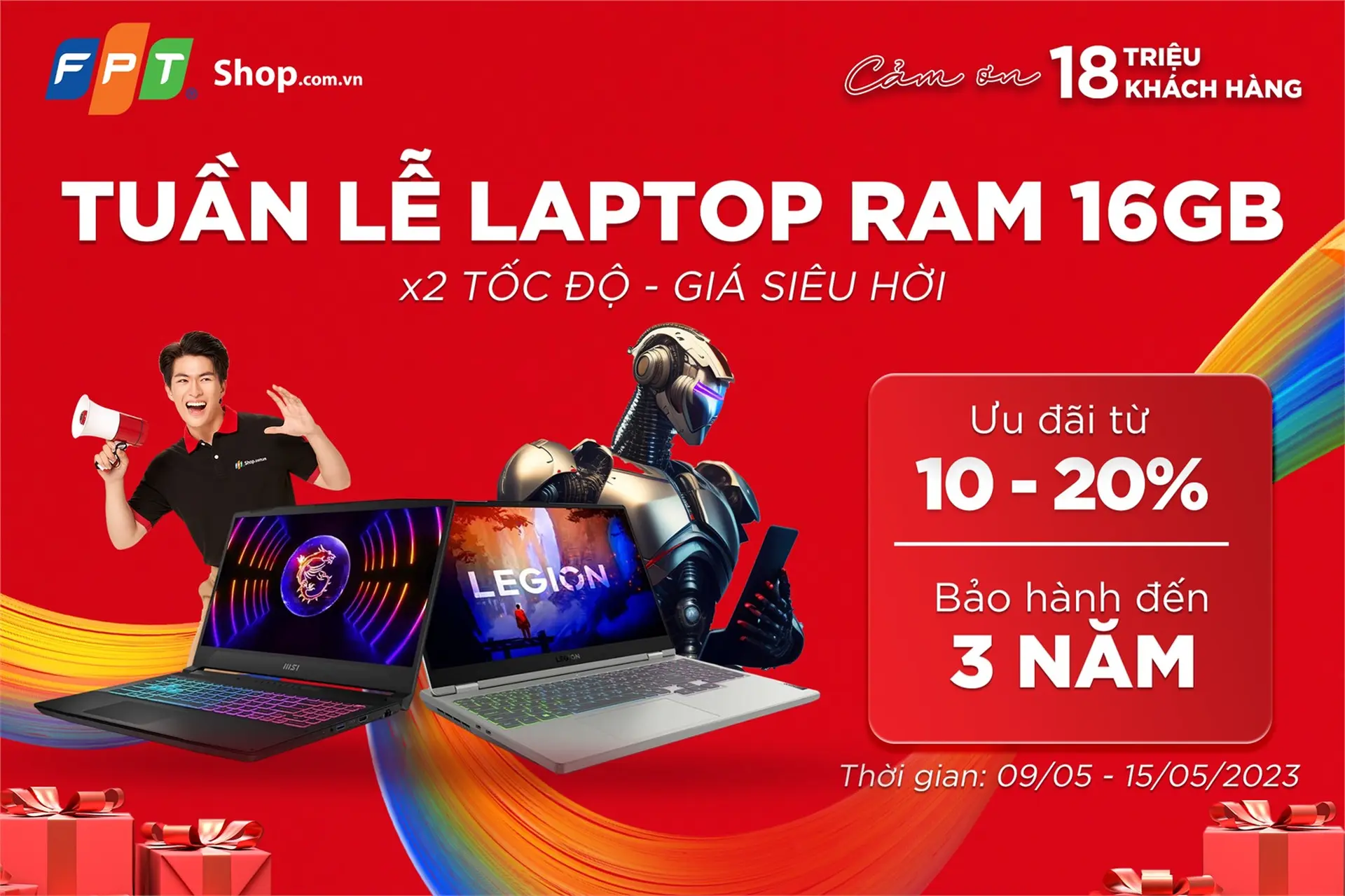 Đón "Tuần lễ laptop RAM 16GB" với giá siêu hời tại FPT Shop