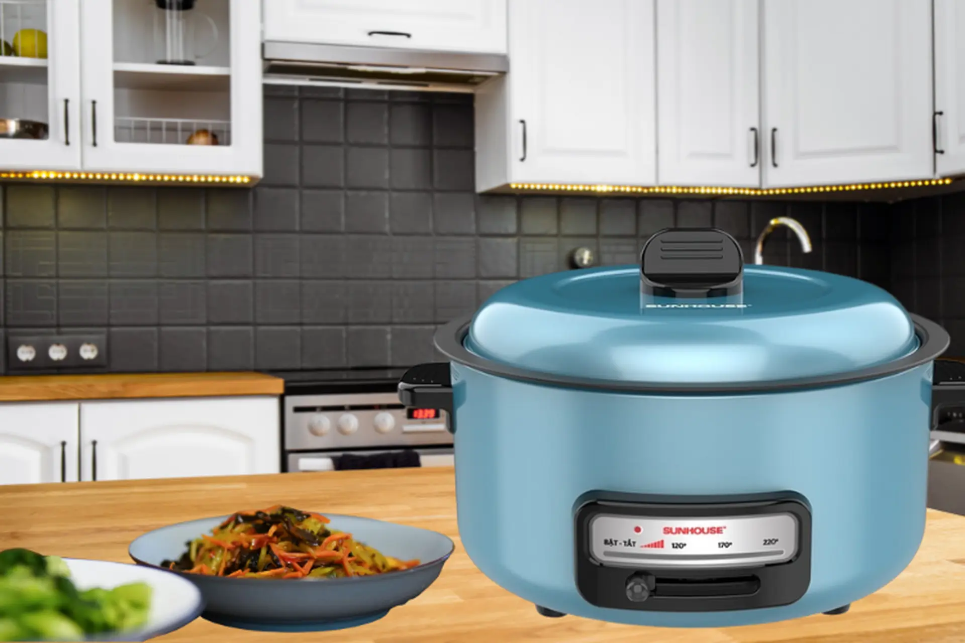 Review nồi lẩu điện Sunhouse SHD4527: Thiết kế ấn tượng, công suất cao