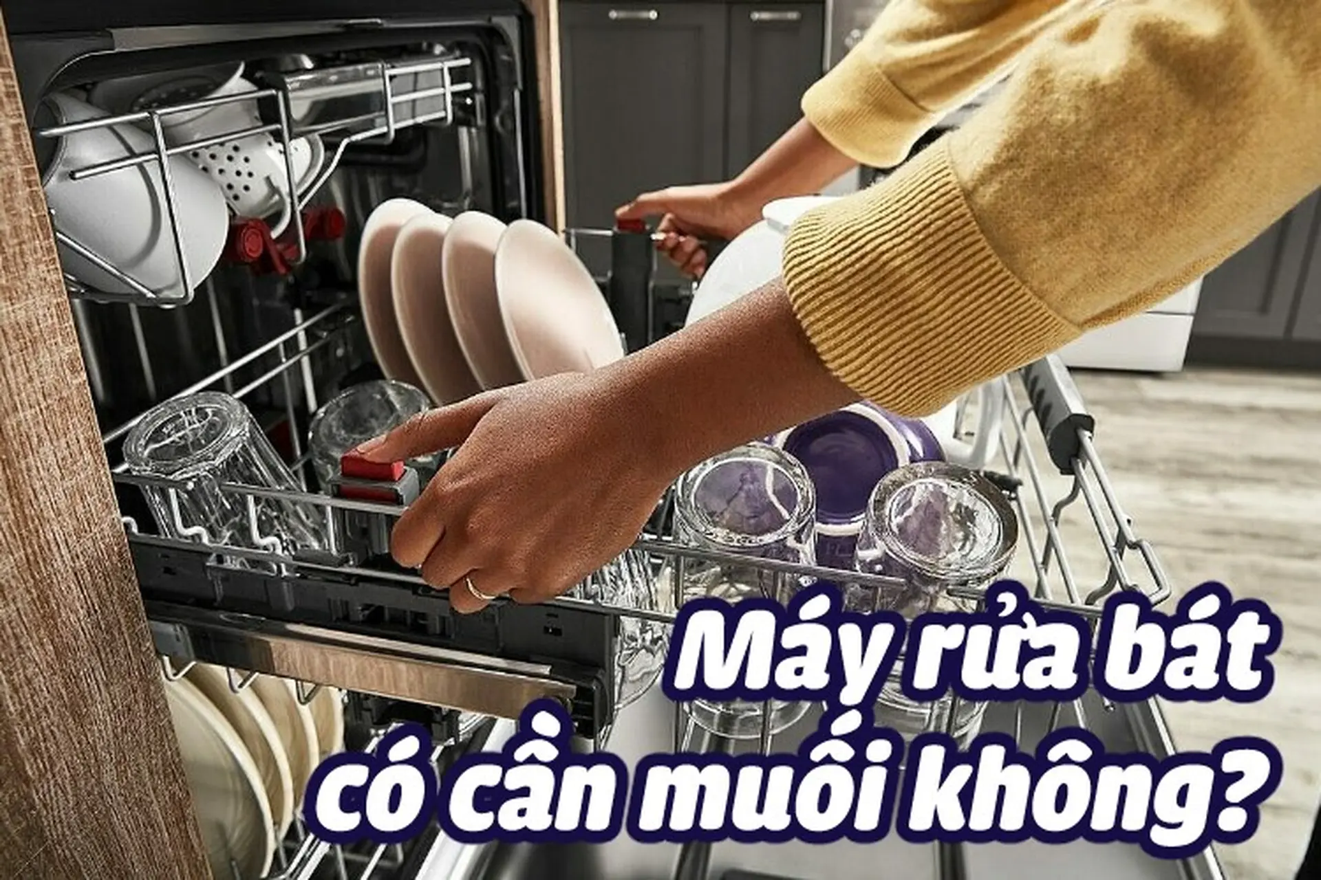 Máy rửa bát có cần muối không? Nên làm thế nào khi máy rửa bát báo hết muối?