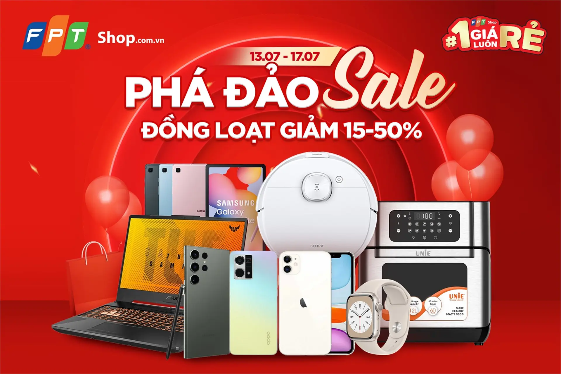 FPT Shop phá đảo sale – đồng loạt giảm đến 50%