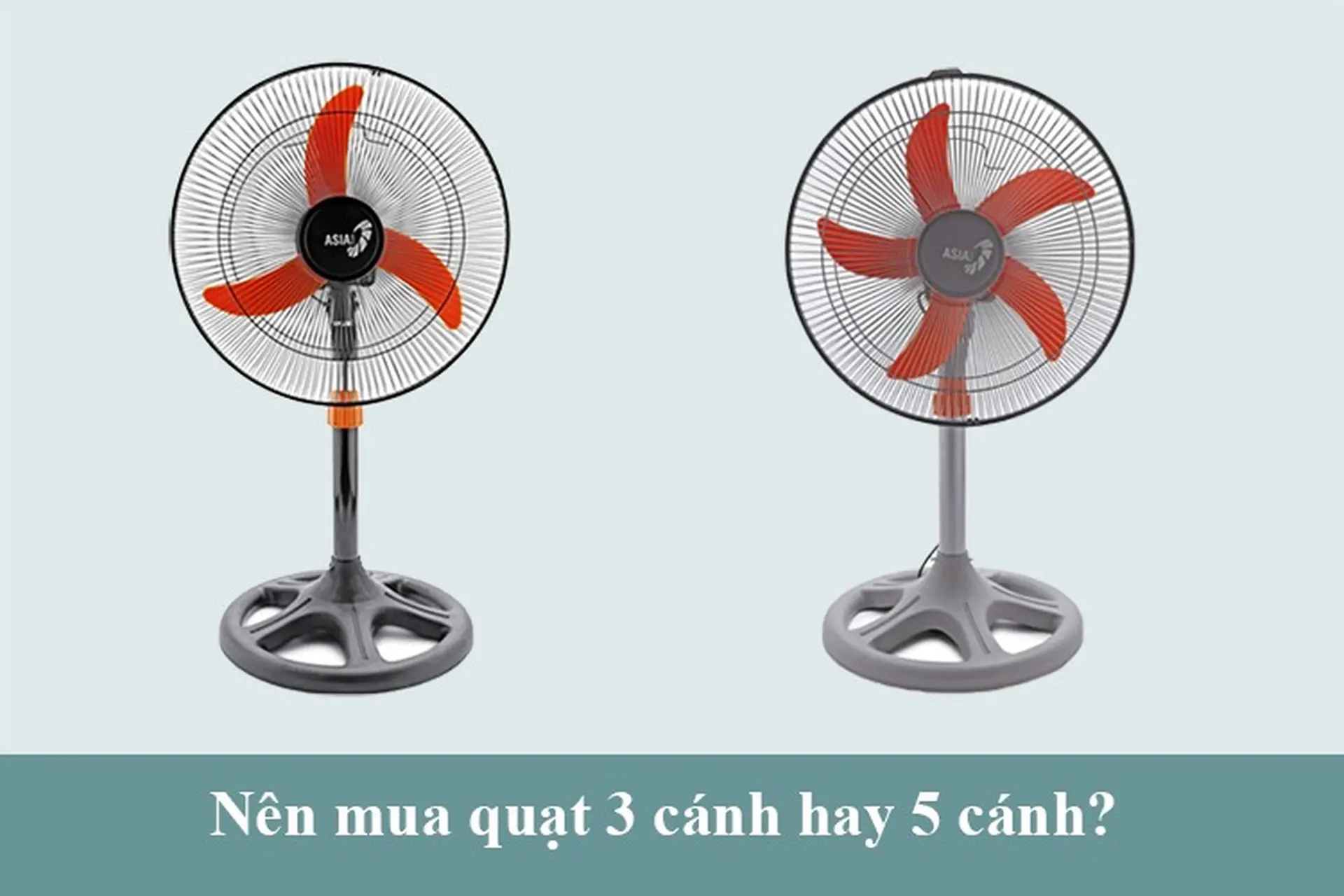Nên mua quạt cây 3 cánh hay 5 cánh để hiệu quả làm mát tốt hơn?