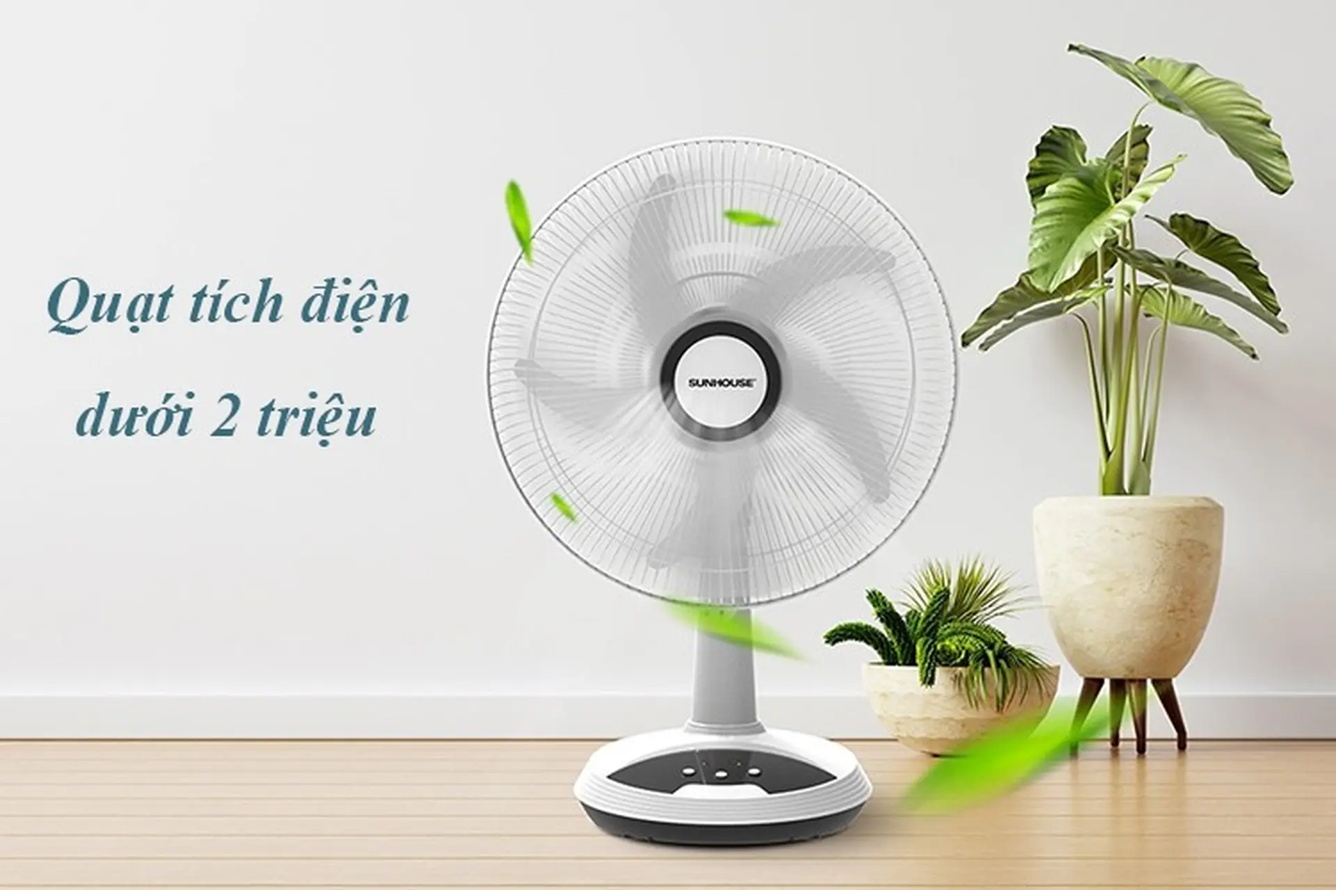 Top 5 quạt tích điện dưới 2 triệu “cứu nguy” những hôm nhà mất điện