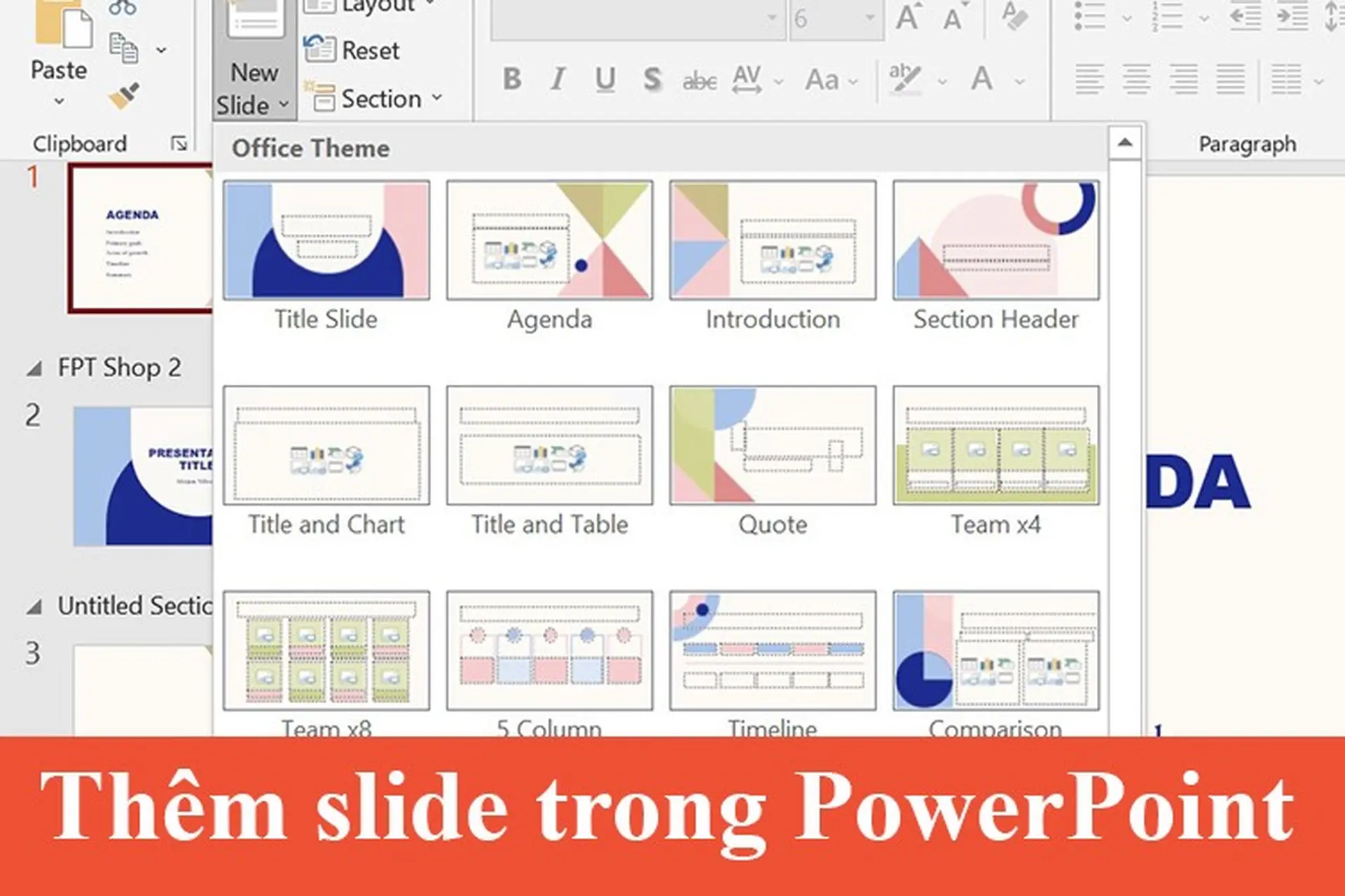 Cách thêm slide trong PowerPoint và làm việc với slide