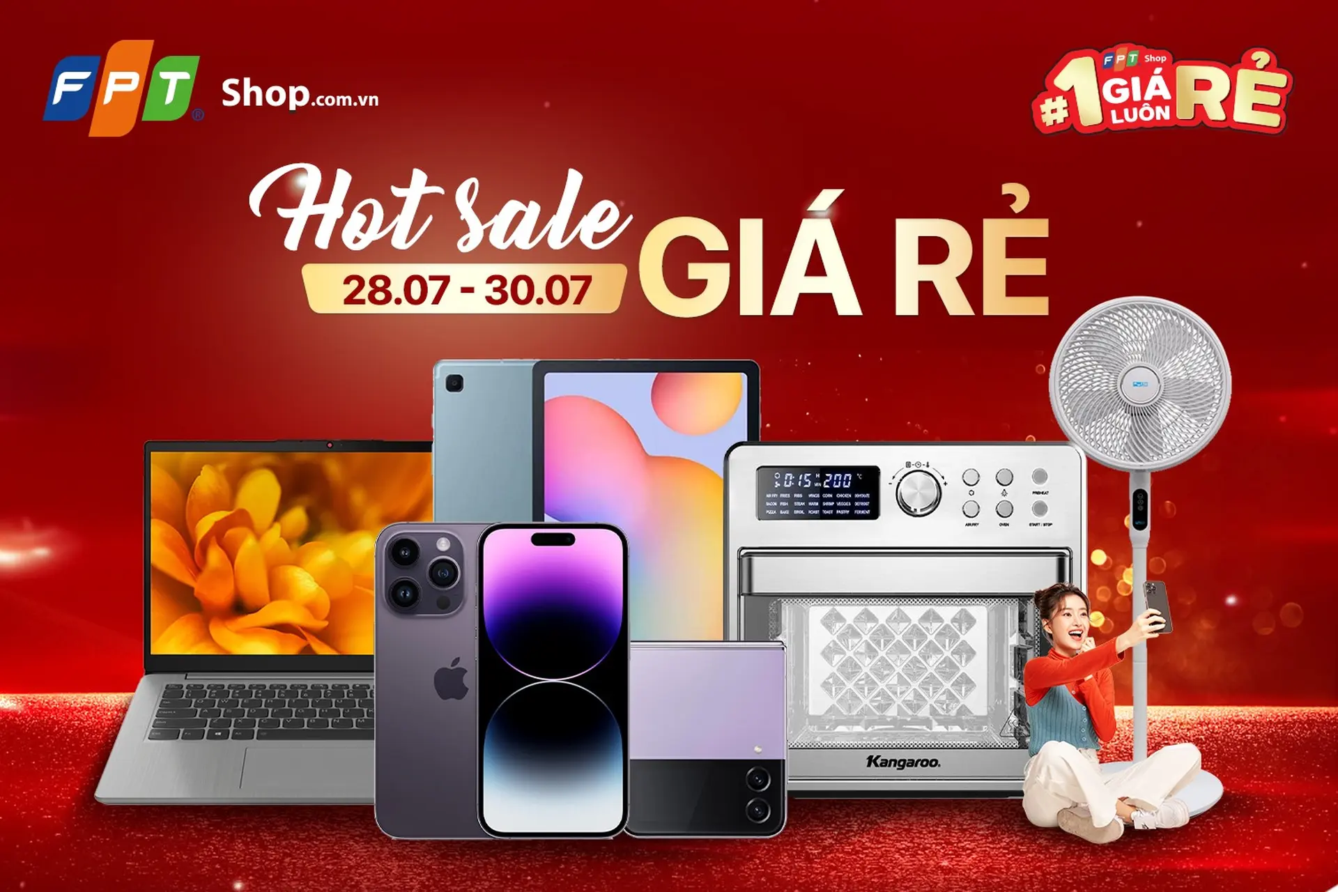 Giá sốc cuối tuần: Điện thoại giảm đến 13 triệu và hàng loạt sản phẩm giảm đến 50%