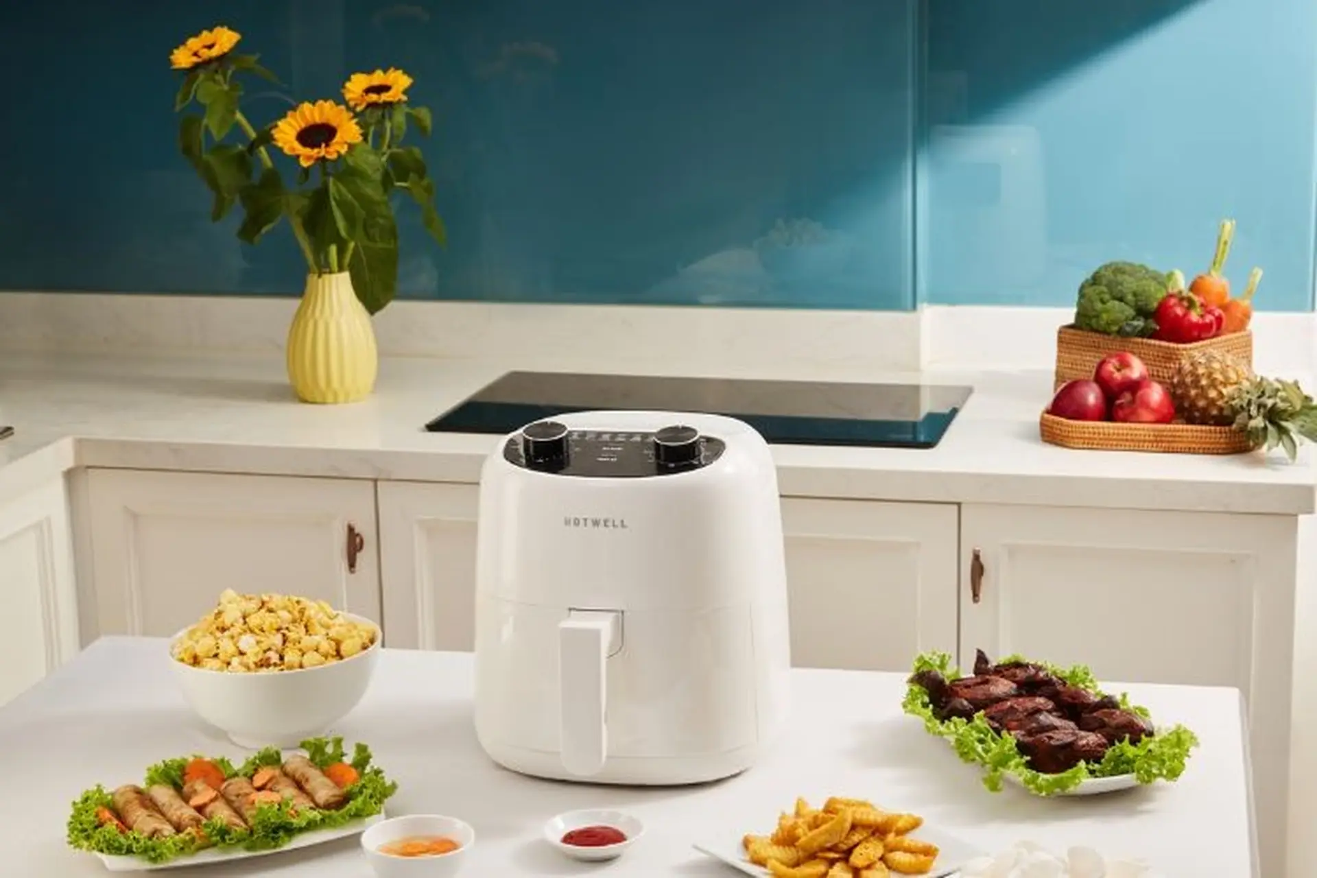 Review nồi chiên không dầu Hotwell 5 lít AF50H1: Nấu nướng tiện lợi, không lo dầu mỡ 