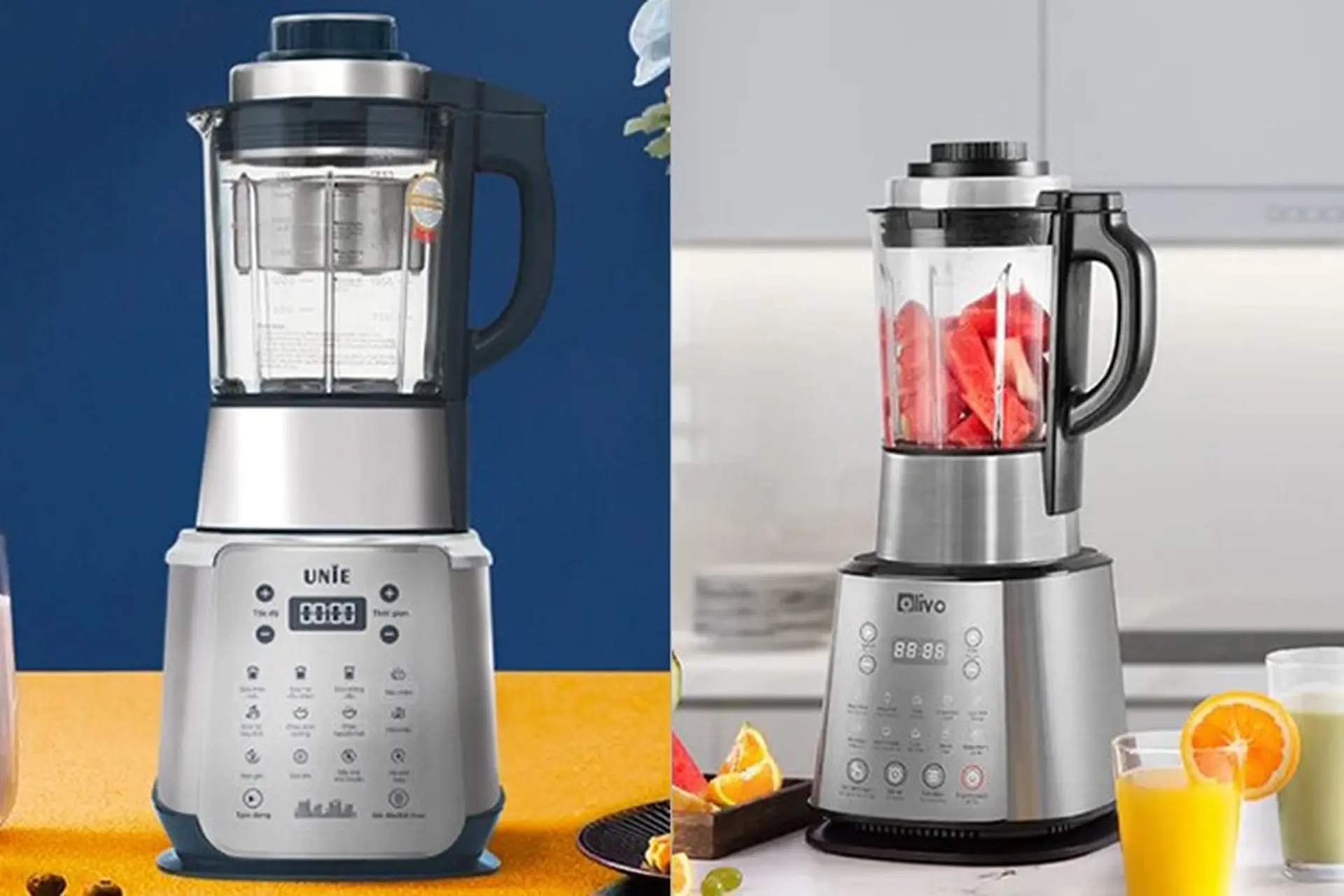 So sánh máy làm sữa hạt Olivo và Unie: Nên mua loại nào?