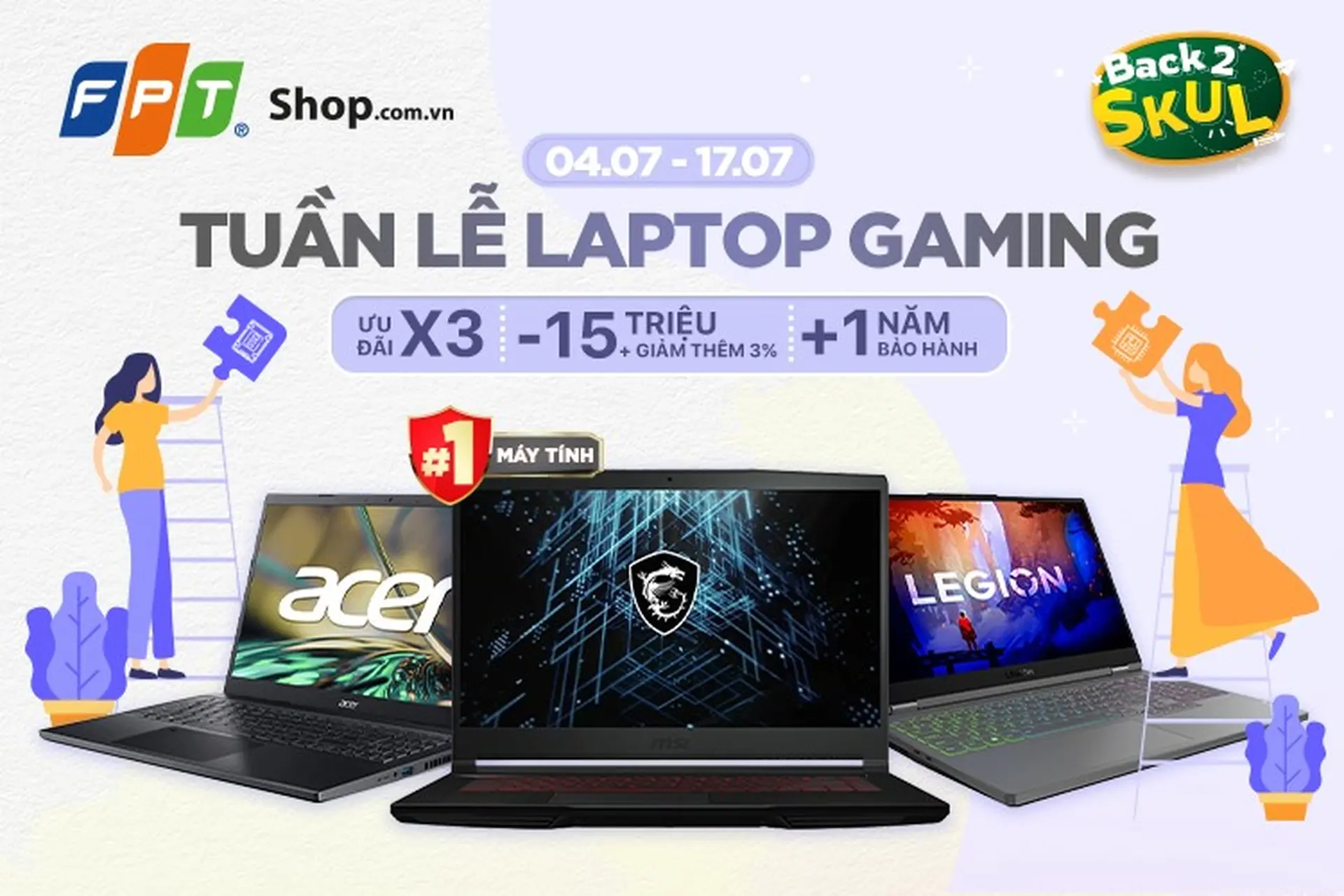 Chào đón “Tuần lễ laptop Gaming”: FPT Shop giảm giá cực sốc lên đến 15.000.000 đồng cùng nhiều ưu đãi hấp dẫn khác