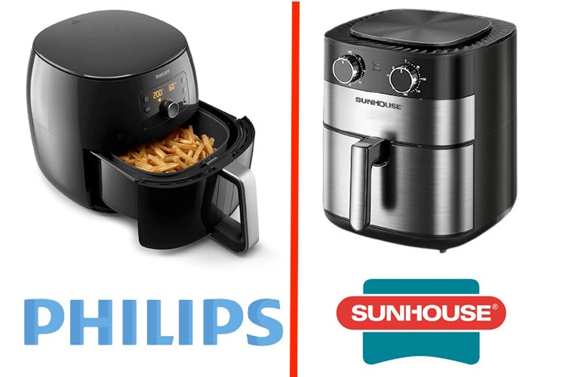 So sánh nồi chiên không dầu Sunhouse và Philips. Nên mua hãng nào?