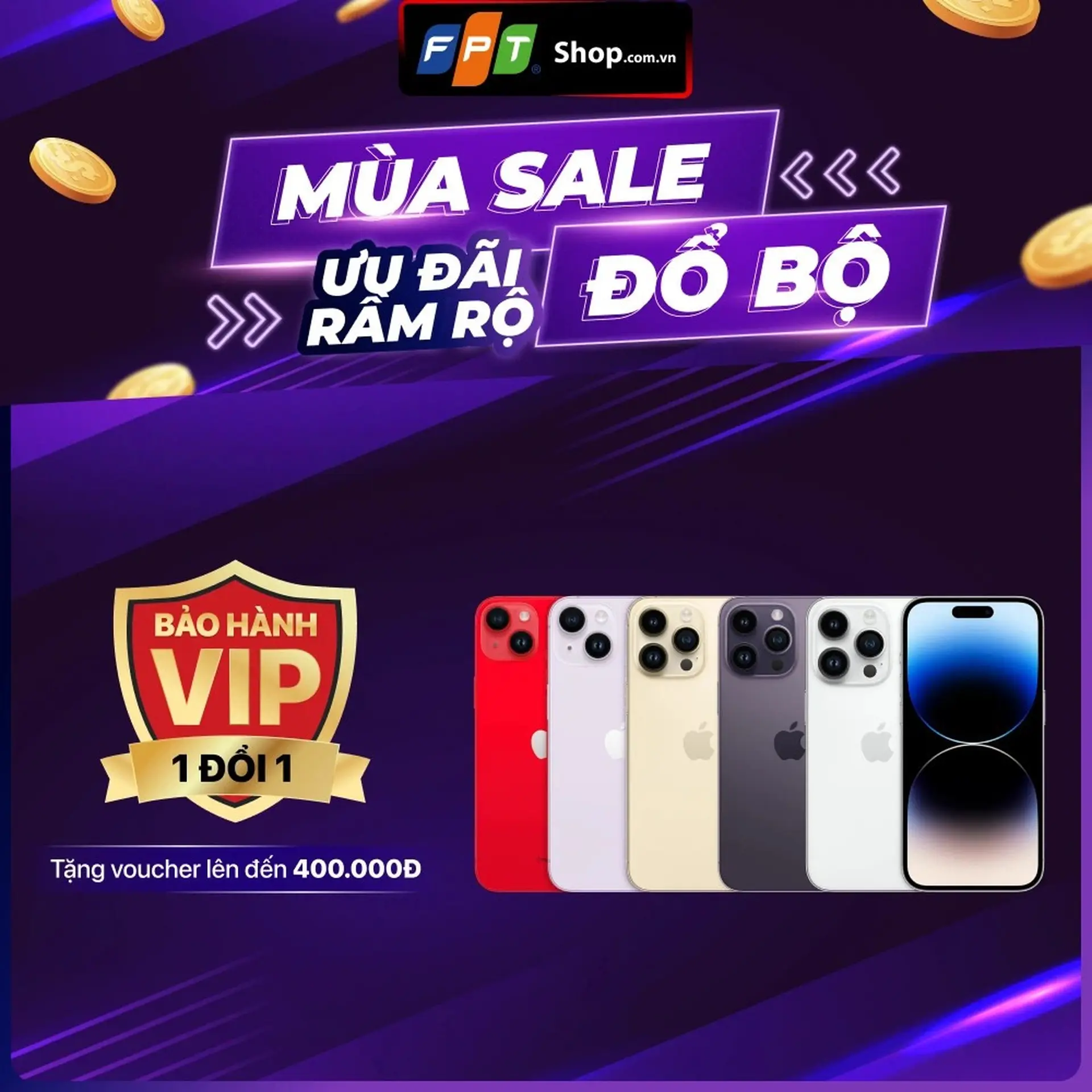 FPT Shop cung cấp gói Bảo Hành VIP cho khách hàng mua iPhone