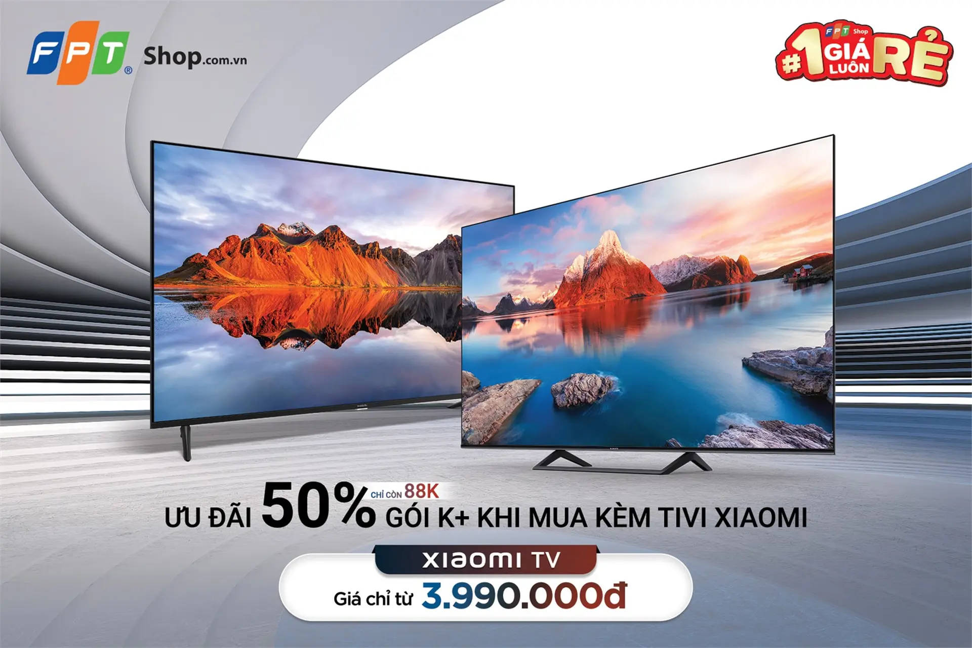Mua tivi Xiaomi nhận ngay ưu đãi “hot”: Gói K+ chỉ còn 88.000 đồng tại FPT Shop