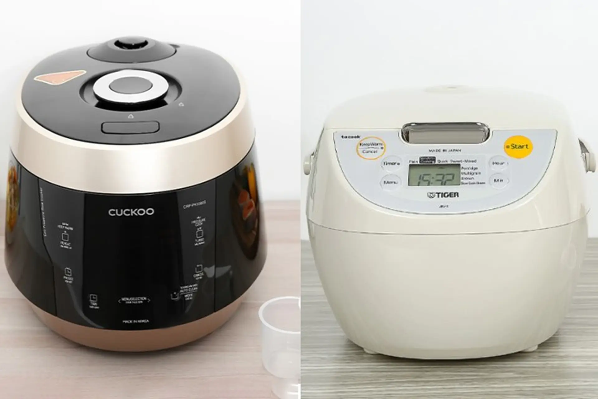 So sánh nồi cơm điện Cuckoo và Tiger: Nên mua mẫu nào?