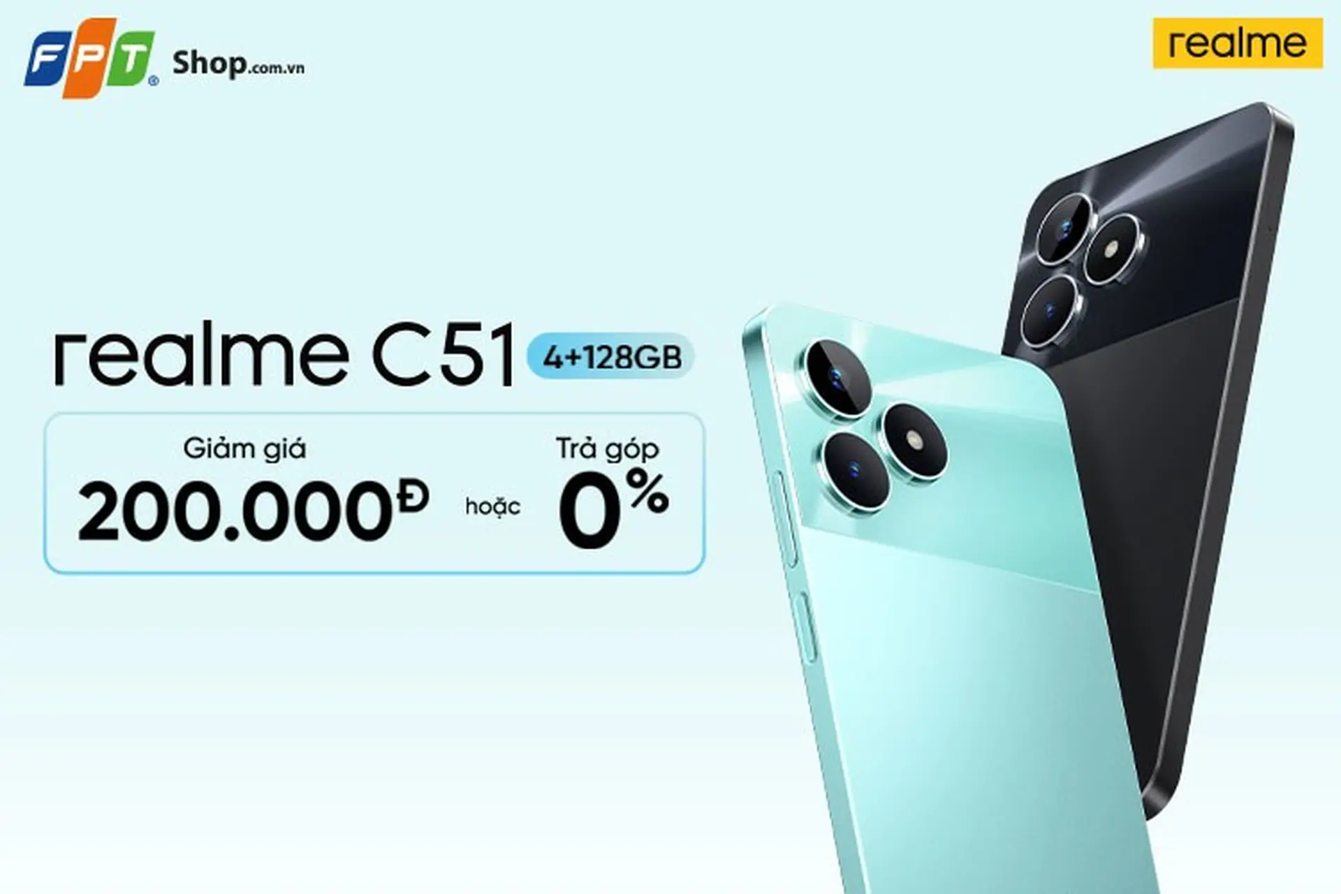 Realme C51: Sạc nhanh thời thượng - Giá ấn tượng trong phân khúc điện thoại tầm trung