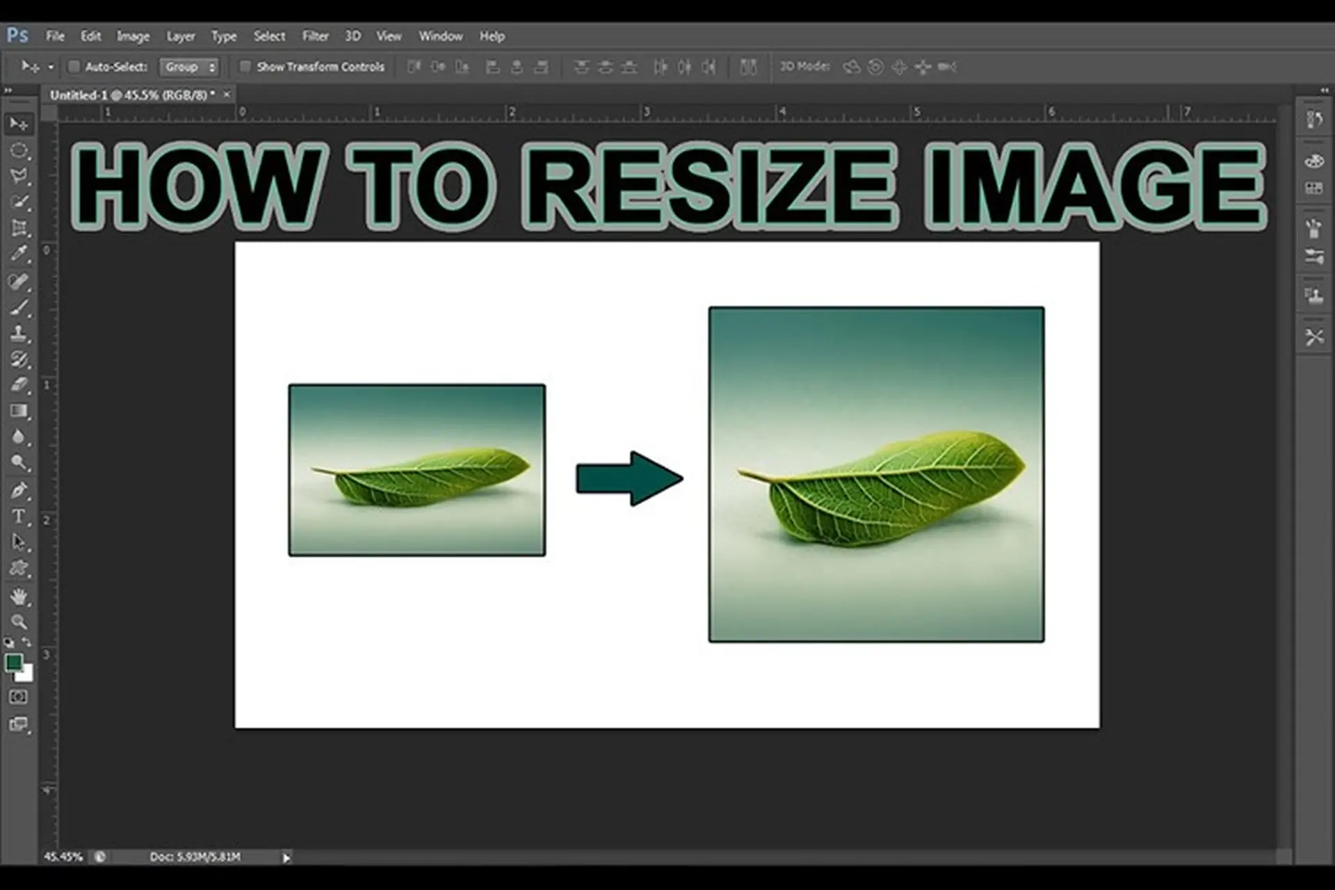 Cách phóng to ảnh trong Photoshop mà không bị vỡ hạt