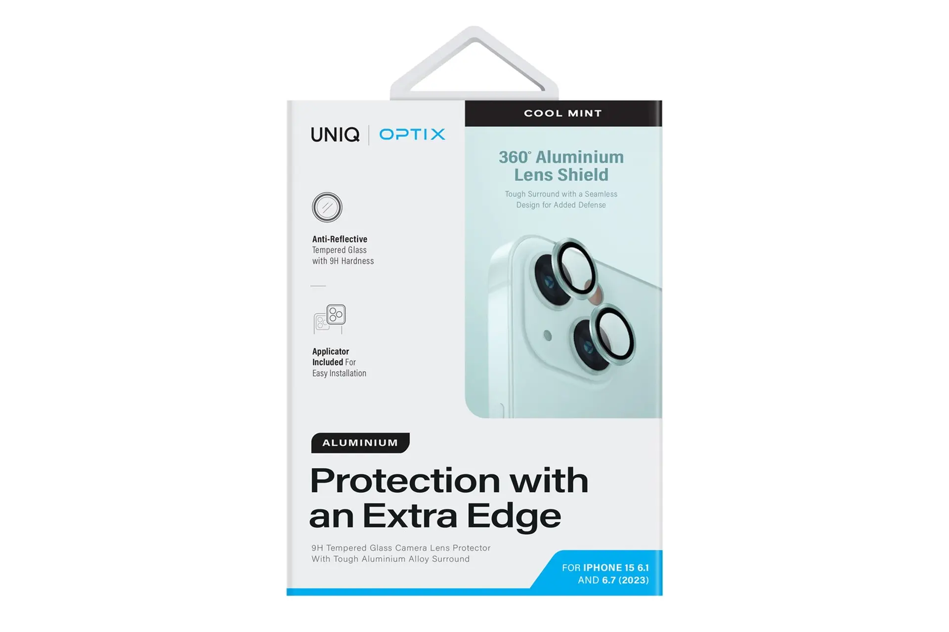 Miếng dán kính cường lực camera iPhone 15/15 Plus UniQ