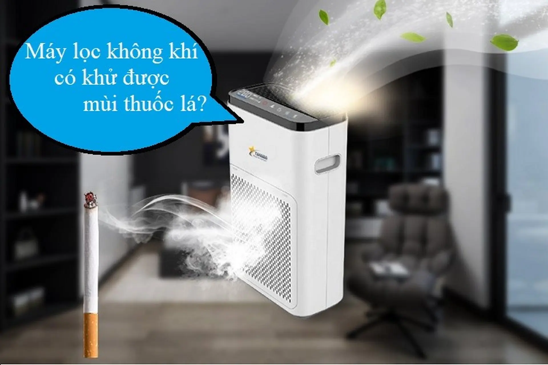 Máy lọc không khí có khử được mùi thuốc lá không? Cùng nghe chuyên gia giải đáp