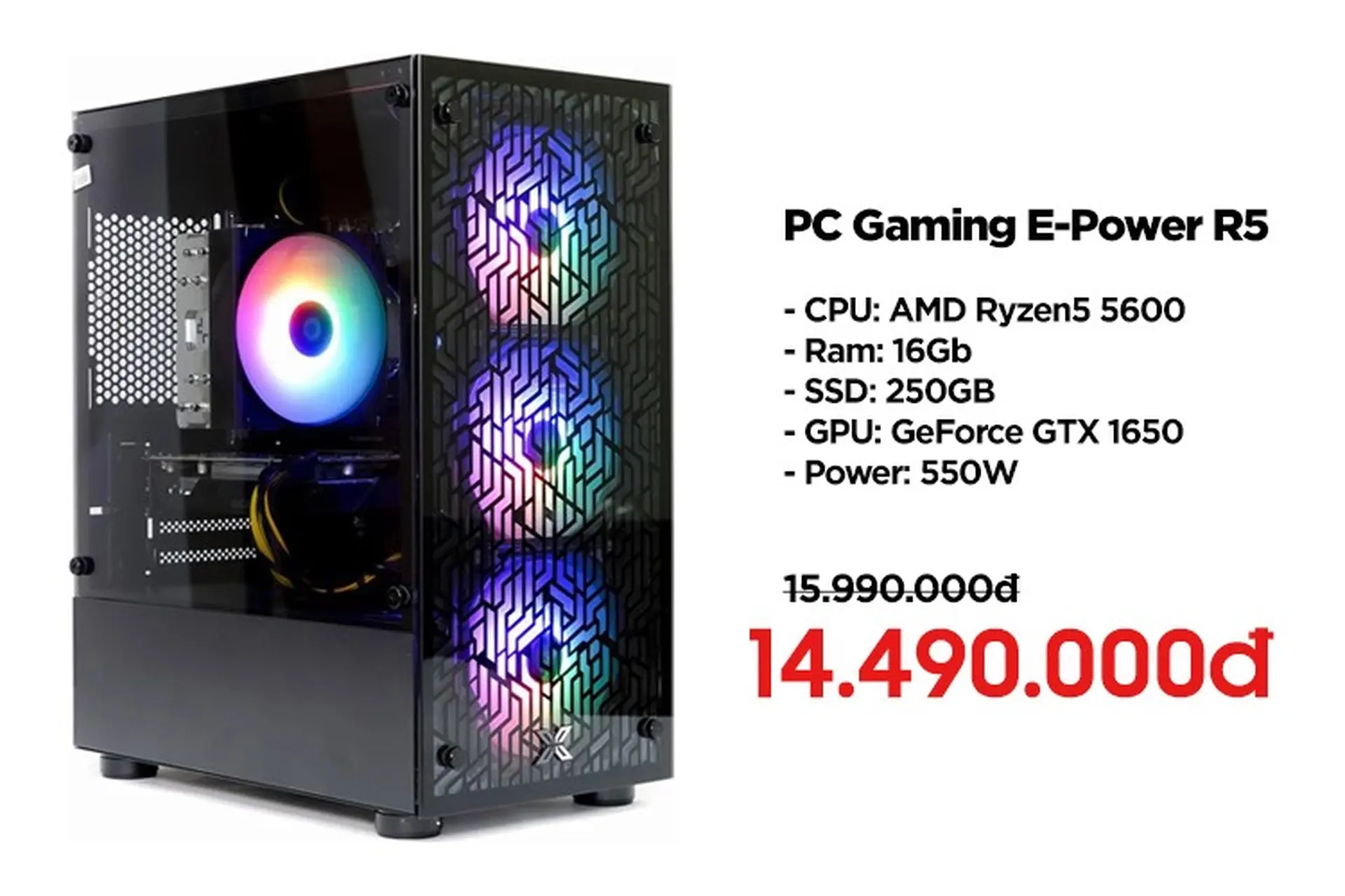 Sở hữu PC Gaming E-Power R5: Giảm ngay 1.500.000 đồng tại FPT Shop