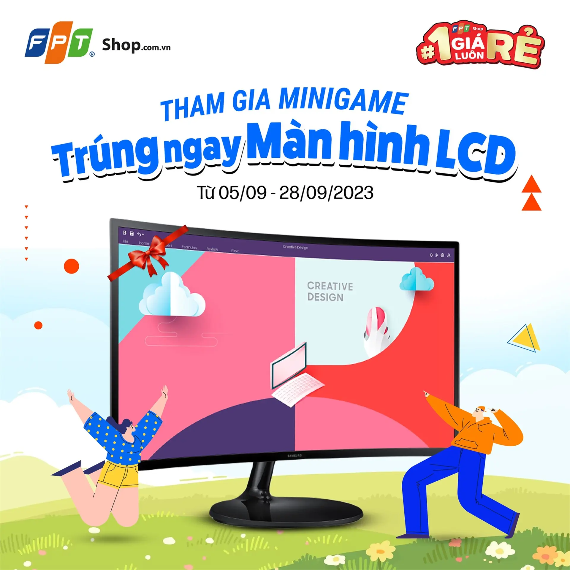 Cùng FPT Shop chơi game vui - Trúng ngay màn hình cực chất