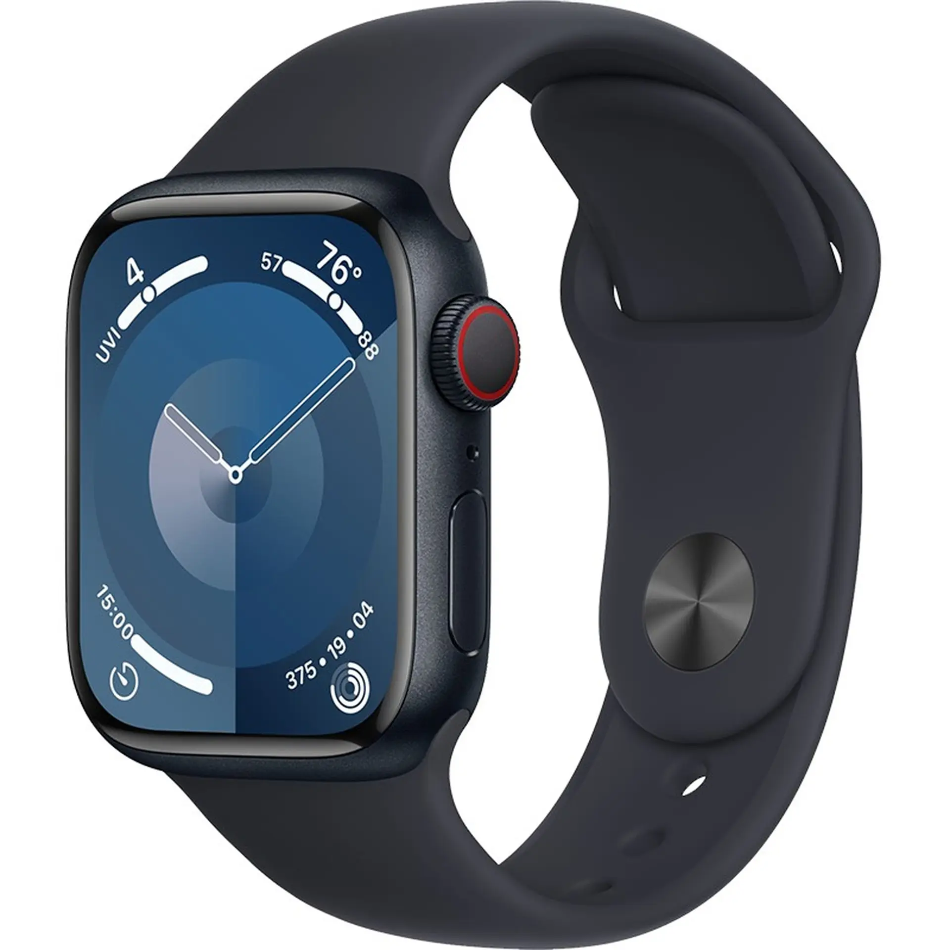 Apple Watch Series 9 GPS + Cellular 41mm Viền nhôm Dây cao su cỡ S/M