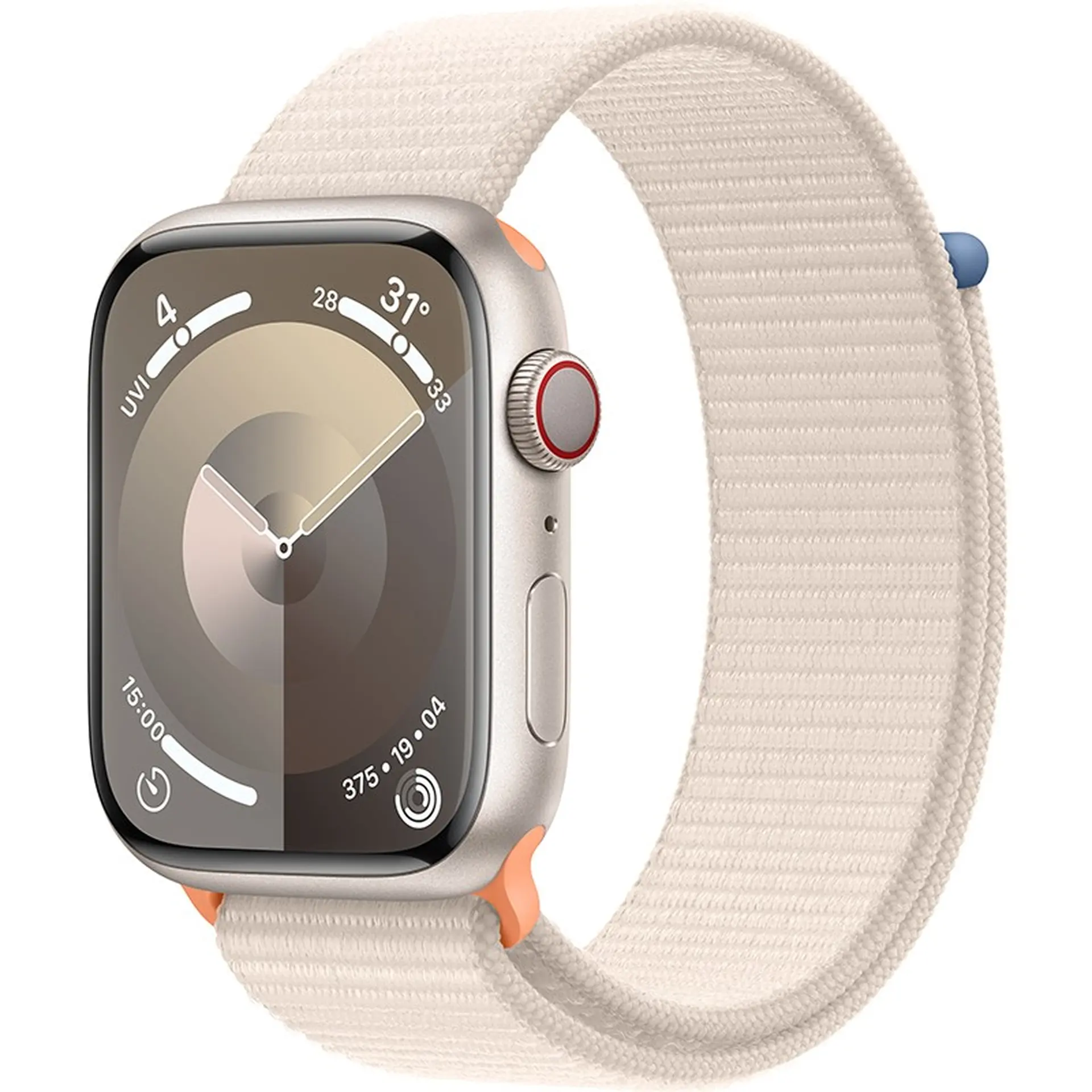 Apple Watch Series 9 GPS + Cellular 45mm Viền nhôm Dây vải