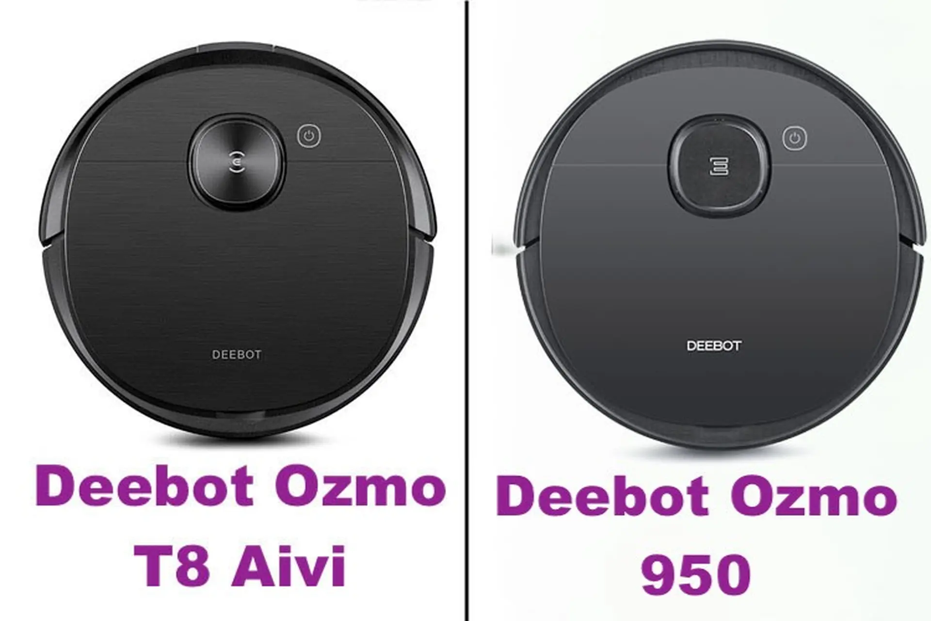 So sánh T8 Aivi và Deebot Ozmo 950: Lựa chọn nào của nhà Ecovacs Deebot tốt hơn trong tầm giá?