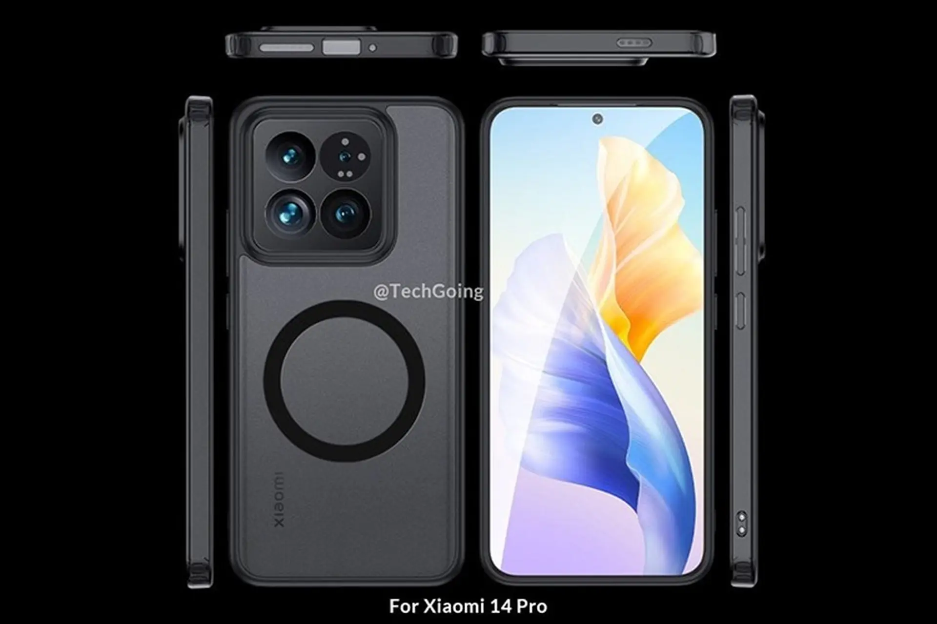 Xuất hiện ốp lưng Xiaomi 14 Pro: Tiết lộ thiết kế với cụm camera hình vuông độc đáo