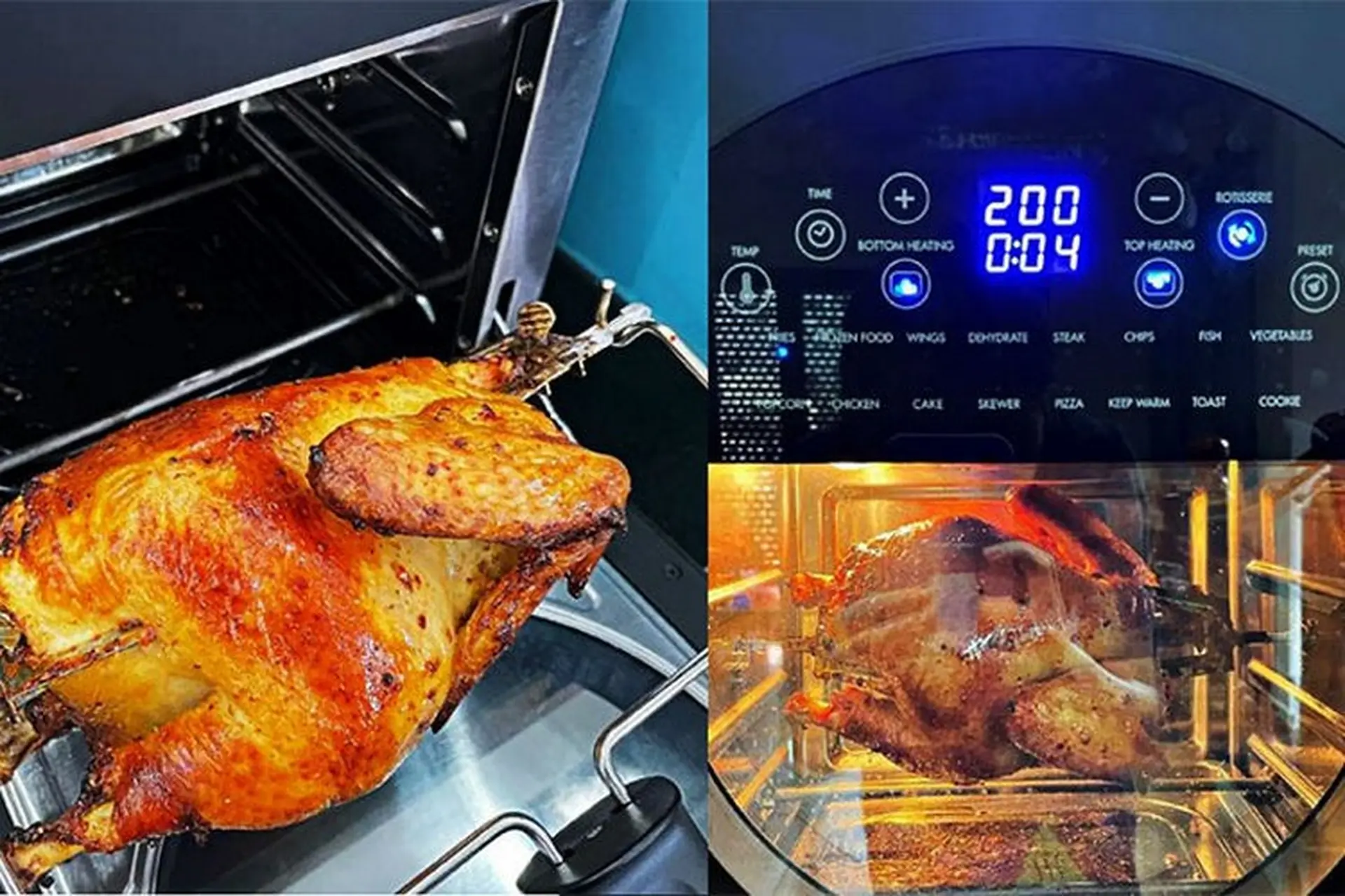 Thời gian và nhiệt độ nướng gà bằng nồi chiên không dầu có quan trọng không? Có gì khác so với việc nướng gà bằng lò nướng?