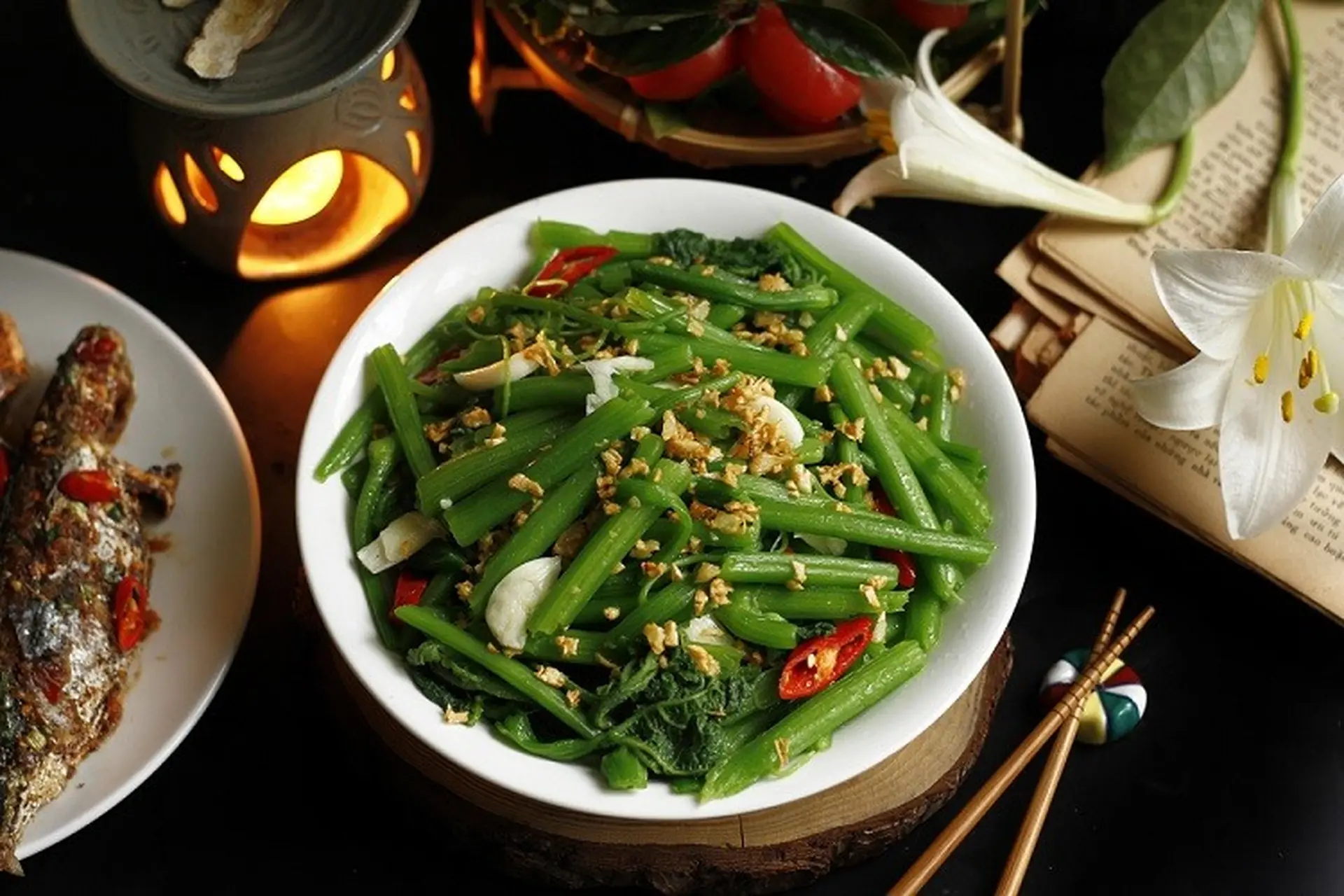 Chế biến đọt bí xào tỏi giòn ngon, xanh mướt hấp dẫn với bí quyết siêu đơn giản