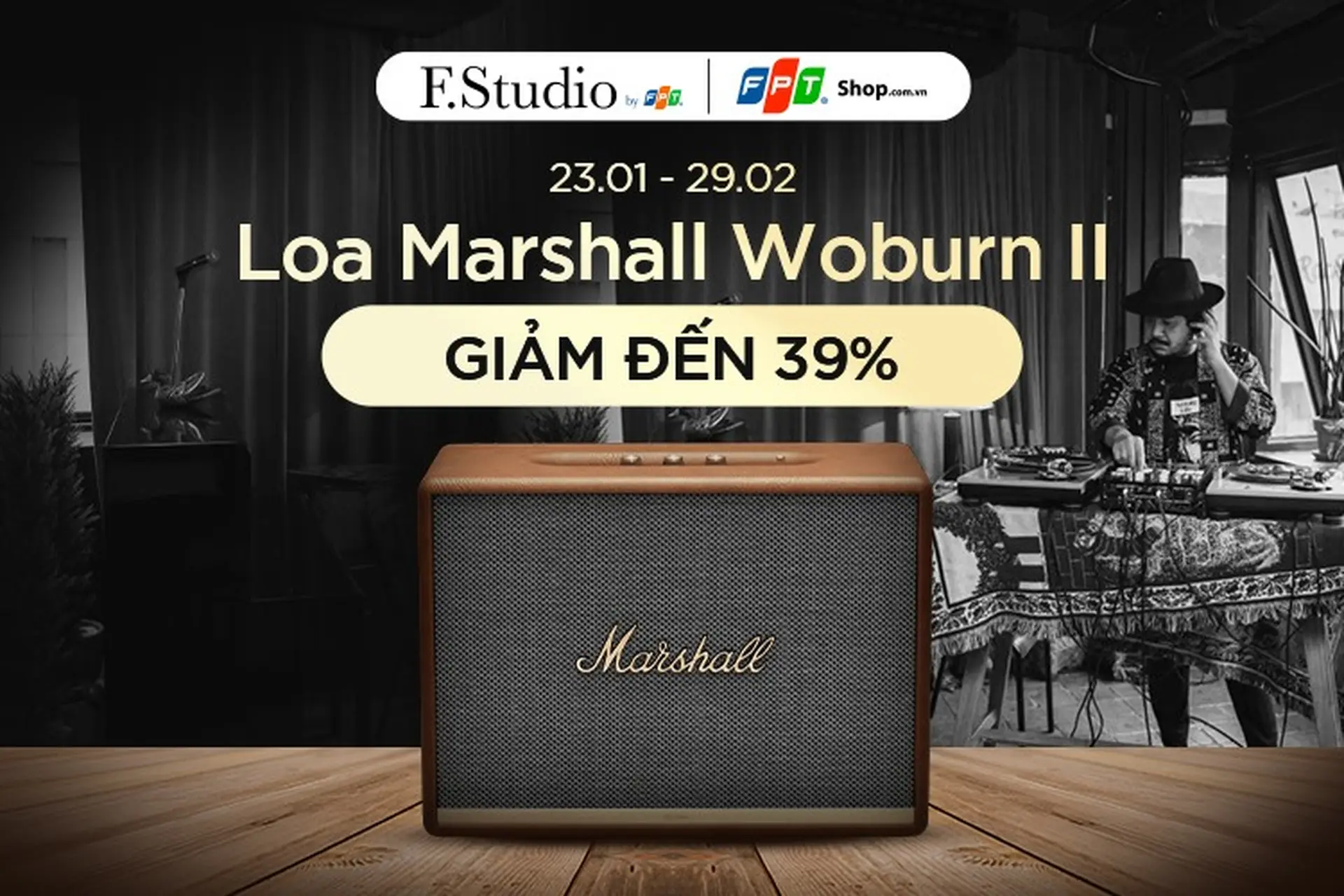Loa Bluetooth Marshall Woburn II giảm đến 39%