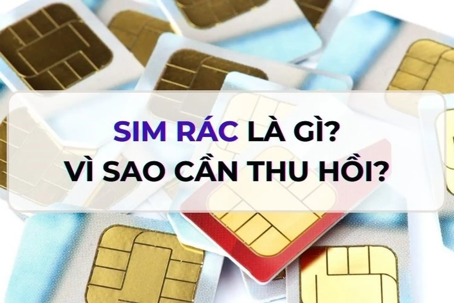 Bật mí khái niệm SIM rác là gì? Vì sao các nhà mạng cần phải thu hồi SIM rác?