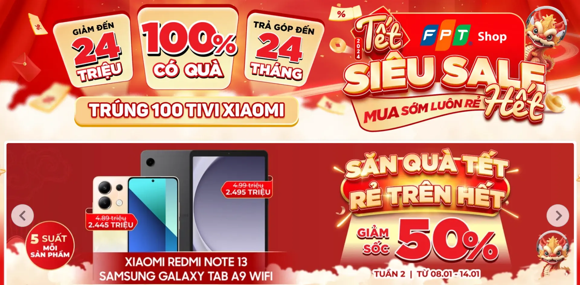 9 mẫu điện thoại giá rẻ chụp ảnh đẹp Tết 2024 bán chạy tại FPT Shop để “Tết nay thêm lộng lẫy!”