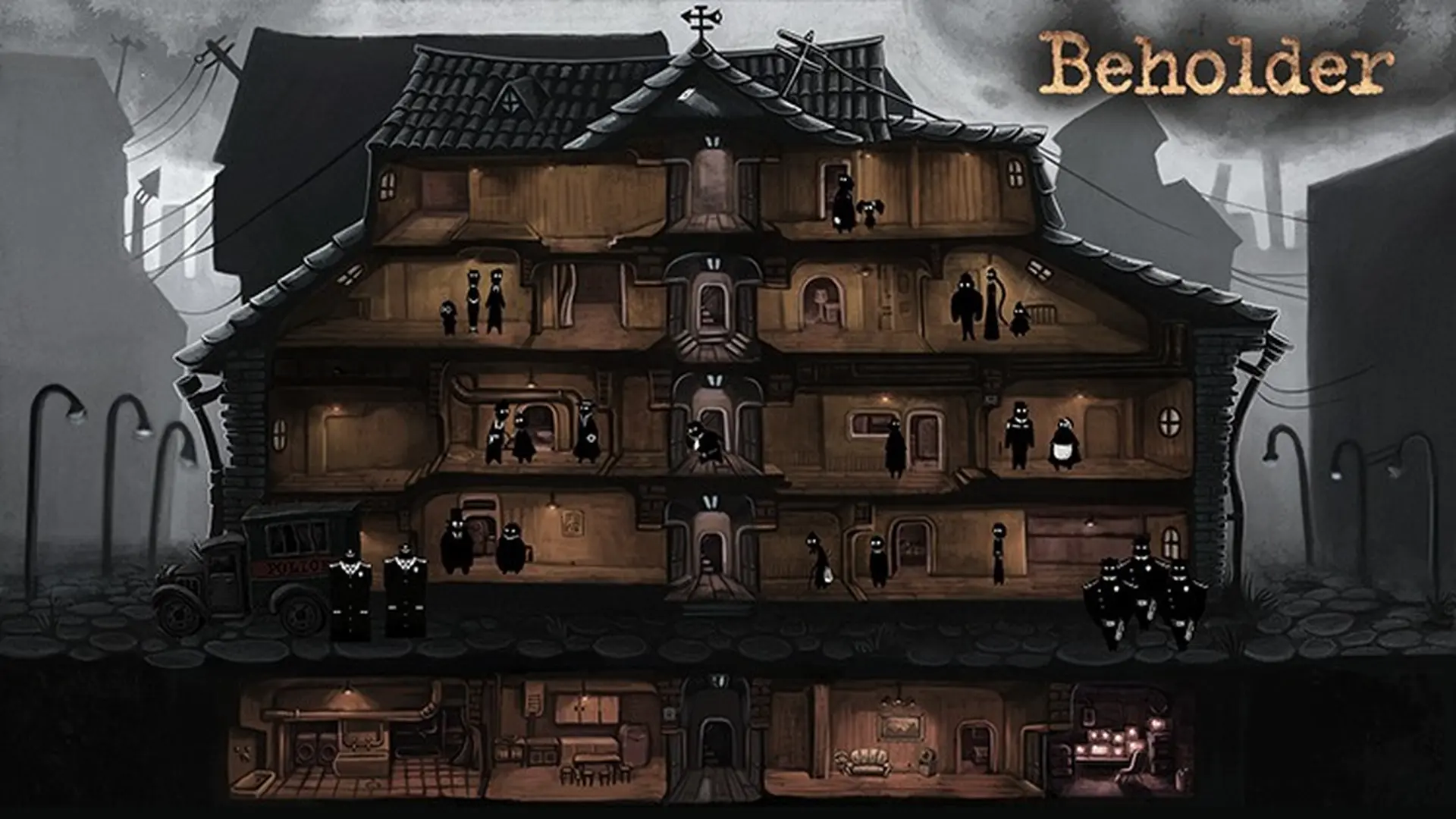 Beholder: Game chiến thuật nhập vai với bối cảnh thành phố âm u, đen tối và sự giam cầm