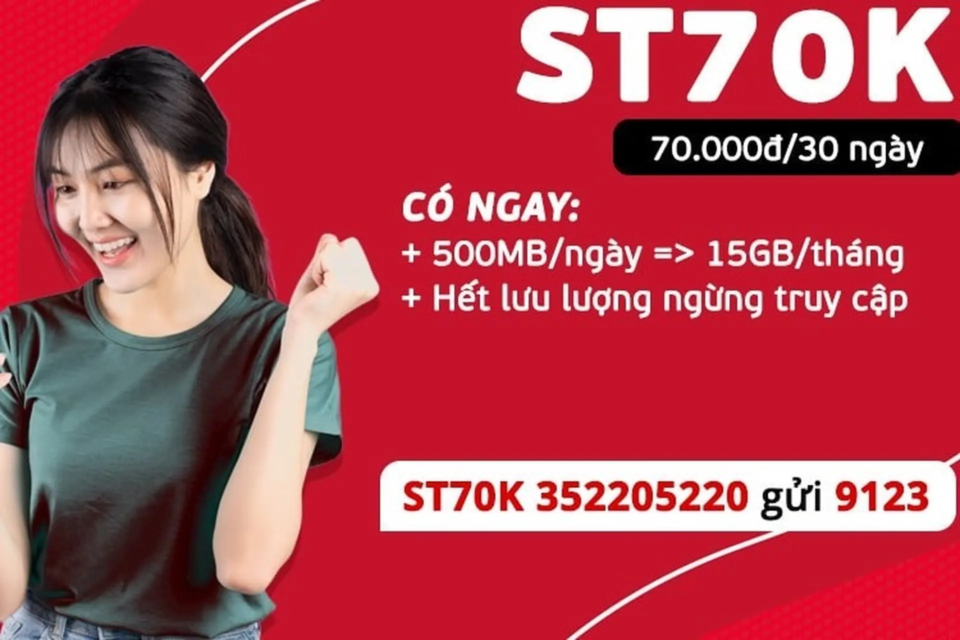 Hướng dẫn cách đăng ký gói cước ST70K của nhà mạng Viettel đơn giản, nhanh chóng nhất