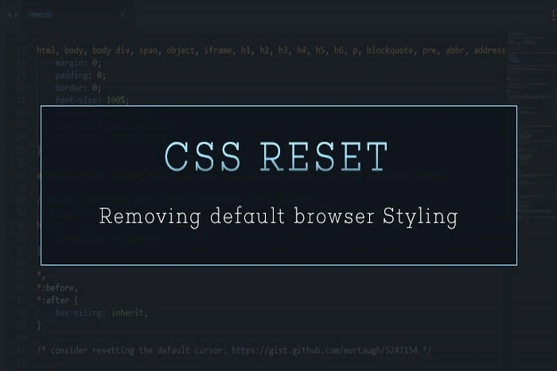 Học ngay cách dùng Reset CSS hiệu quả để xác định các đối tượng HTML trong lập trình web