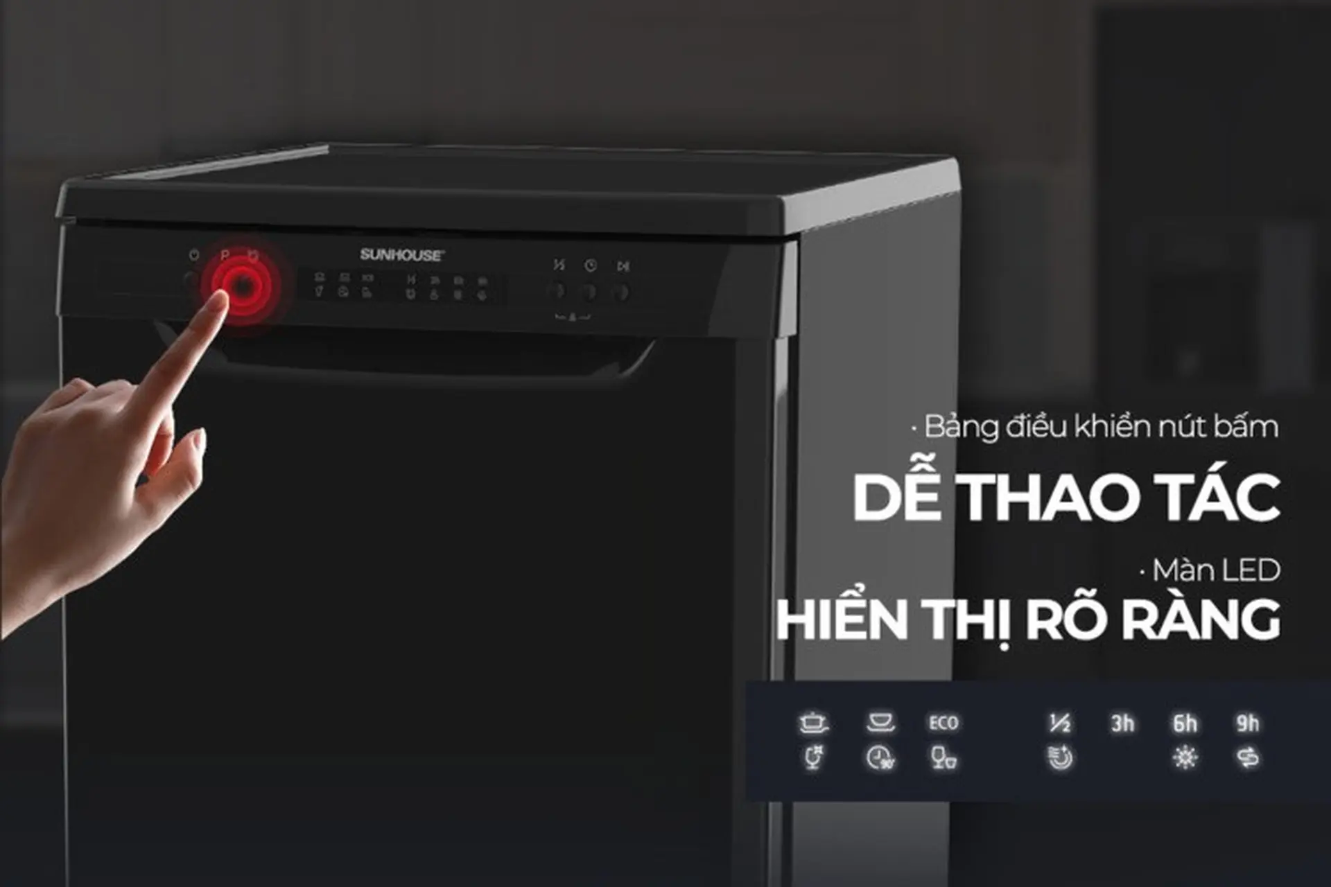Tất tật cách sử dụng máy rửa bát Sunhouse và những lưu ý quan trọng nên biết