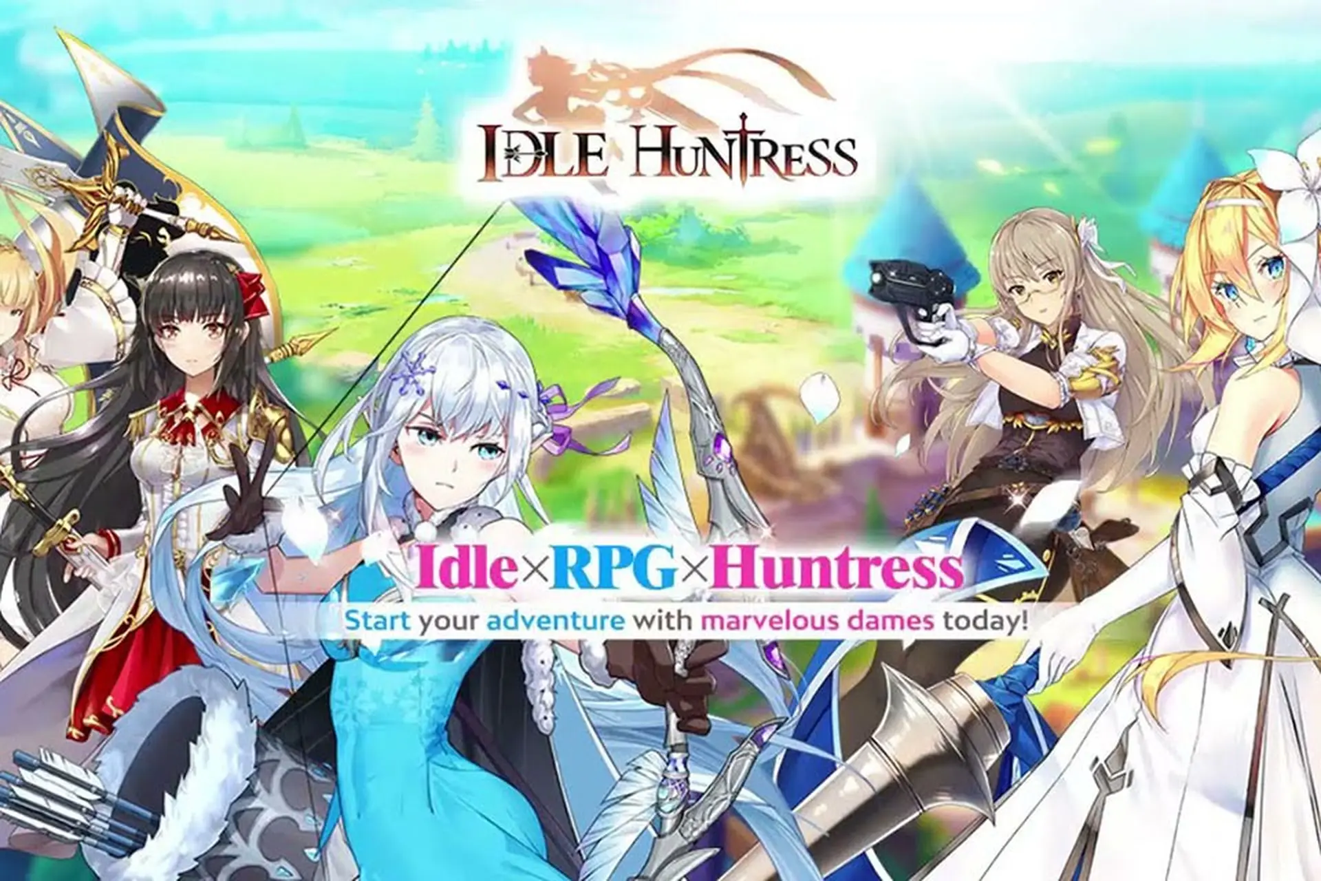 Idle Huntress: Girl's Land – Khám phá vương quốc của các nữ chiến binh săn rồng xinh đẹp
