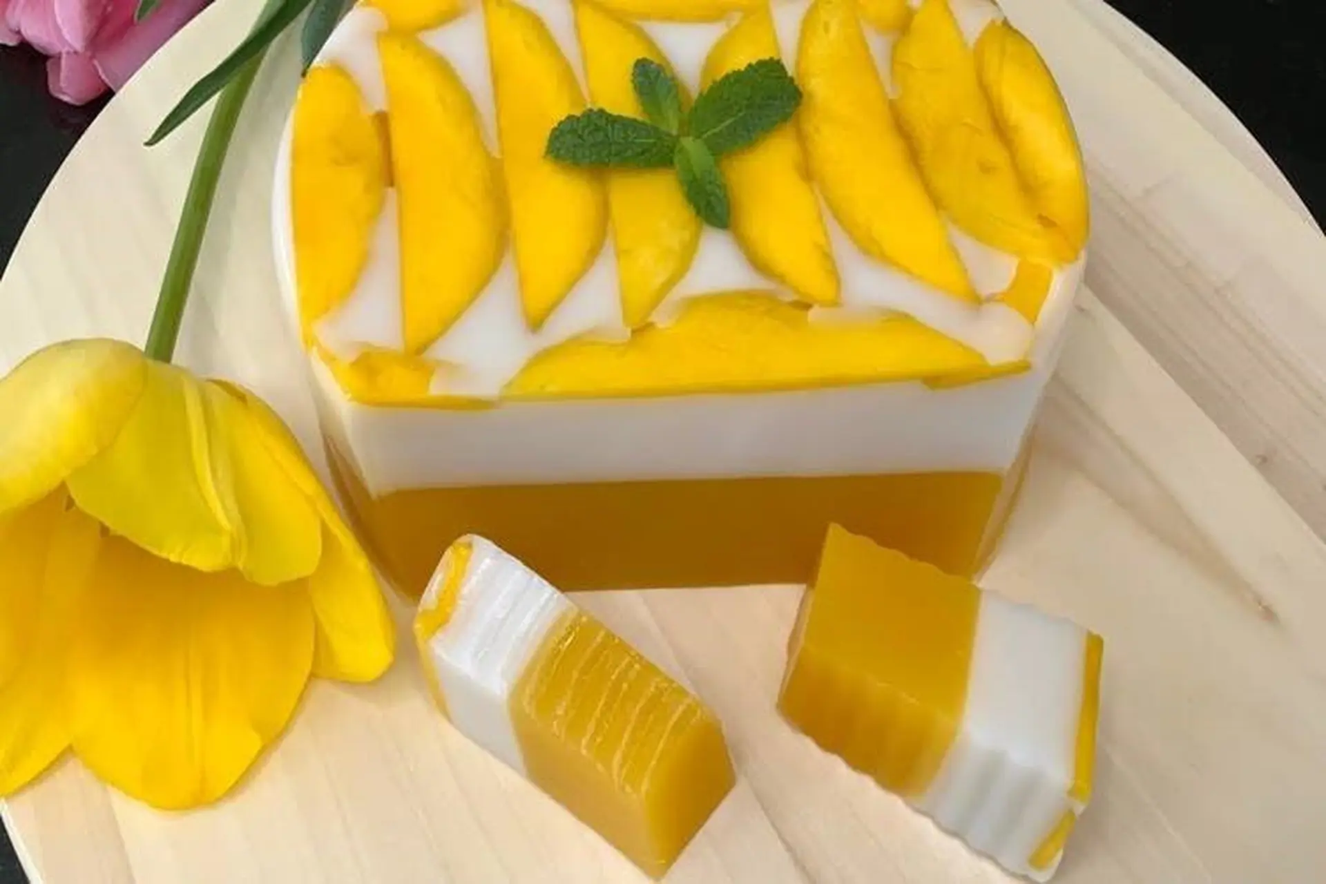 Học lỏm 3 cách làm thạch xoài sữa tươi, thạch xoài cốt dừa thơm ngon, mát lạnh