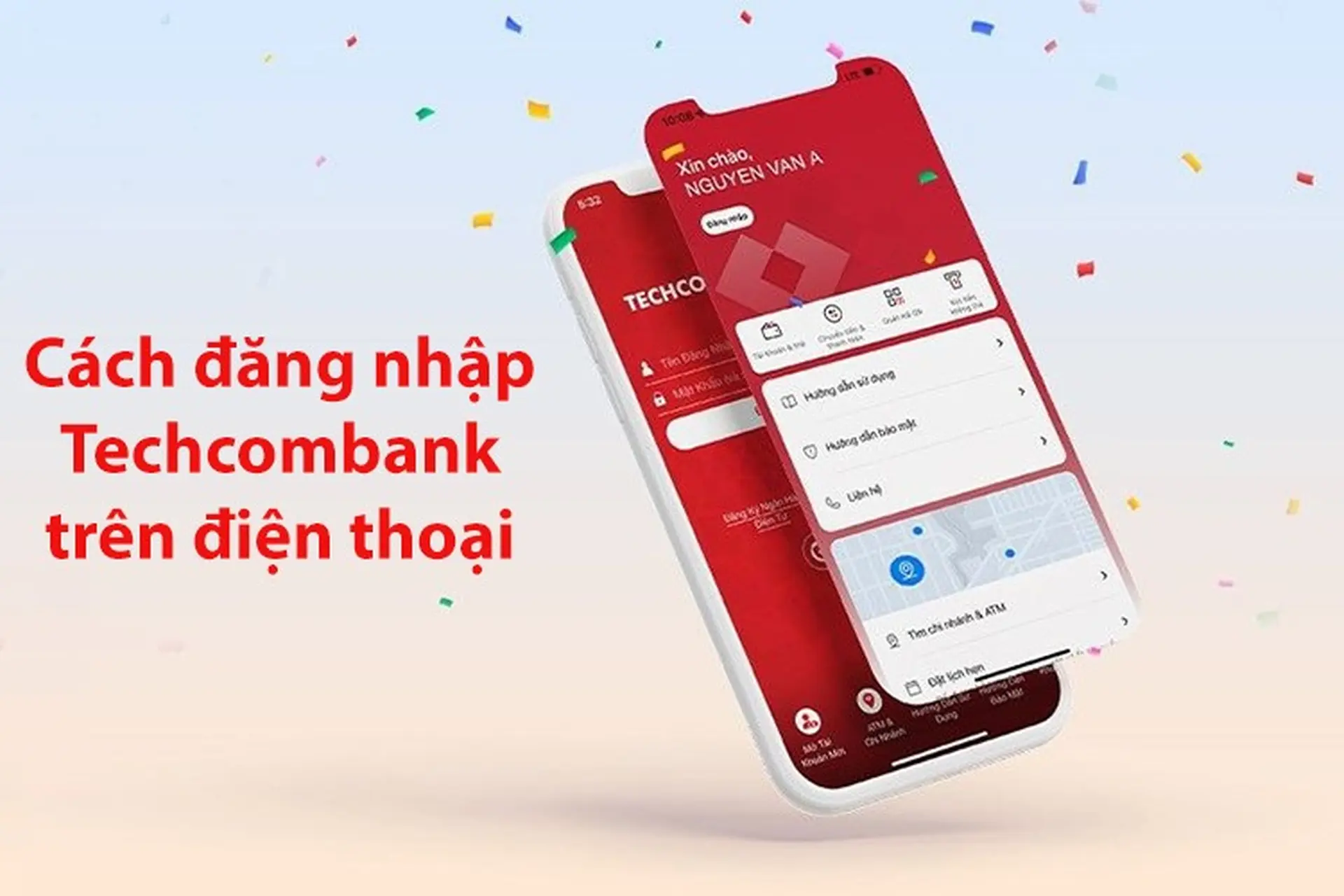 Cách đăng nhập Techcombank trên điện thoại để tra cứu và thực hiện giao dịch trực tuyến