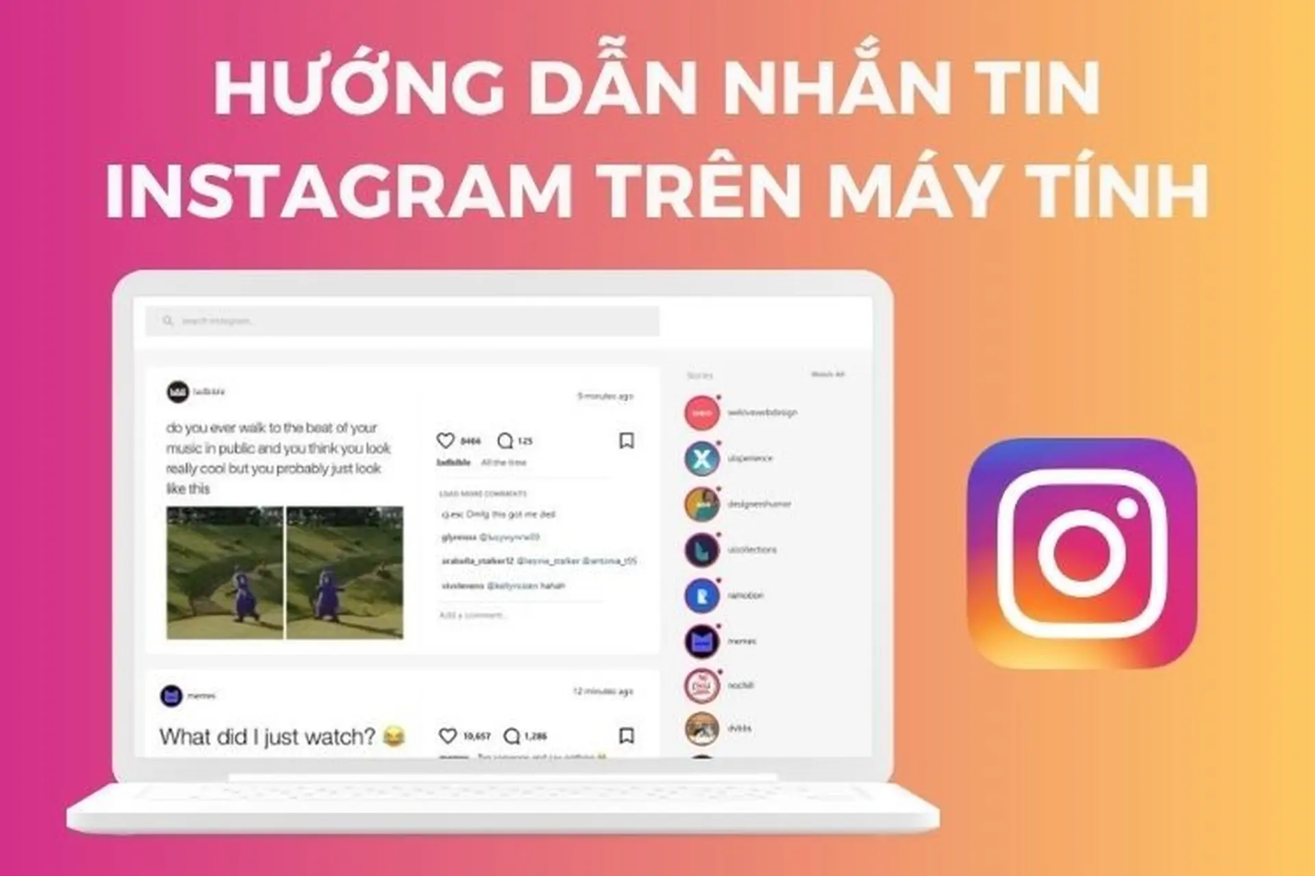 Hướng dẫn nhắn tin trên Insta bằng máy tính siêu đơn giản