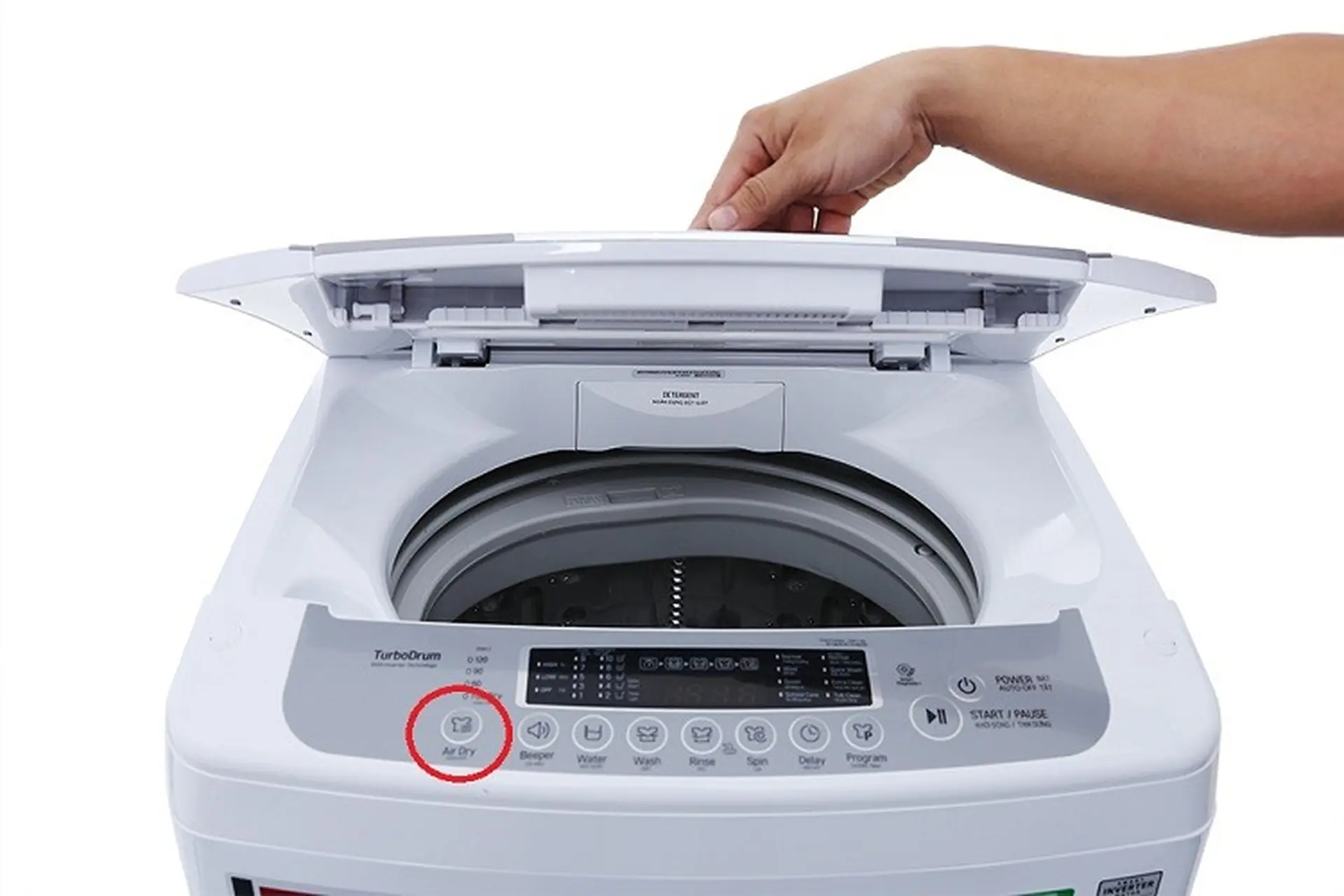 Chế độ hong khô Air Dry trên dòng máy giặt LG là gì? Cách sử dụng như thế nào?