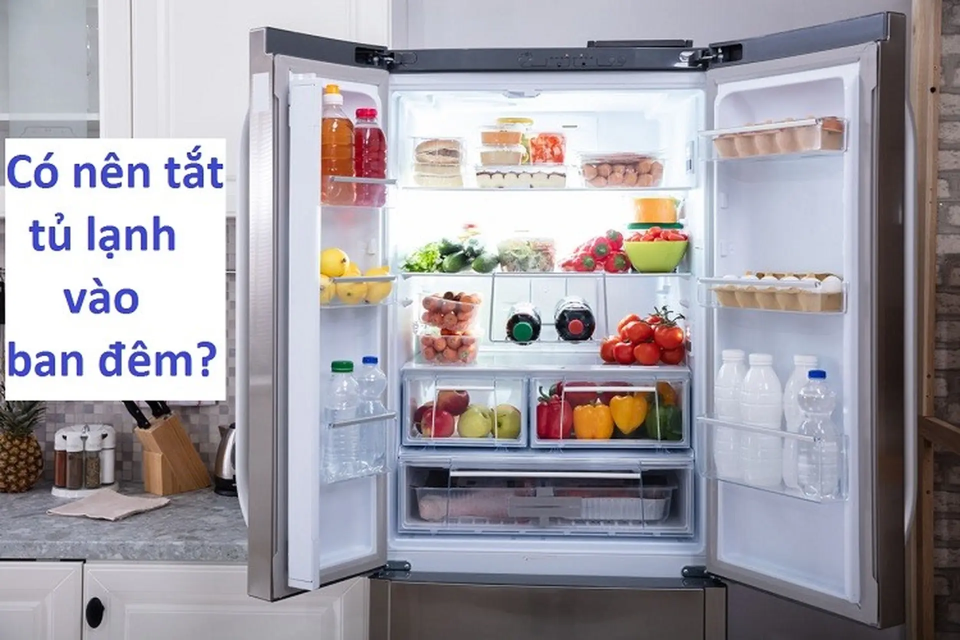 Có nên tắt tủ lạnh vào ban đêm để giảm tiếng ồn động cơ và tiết kiệm điện năng?
