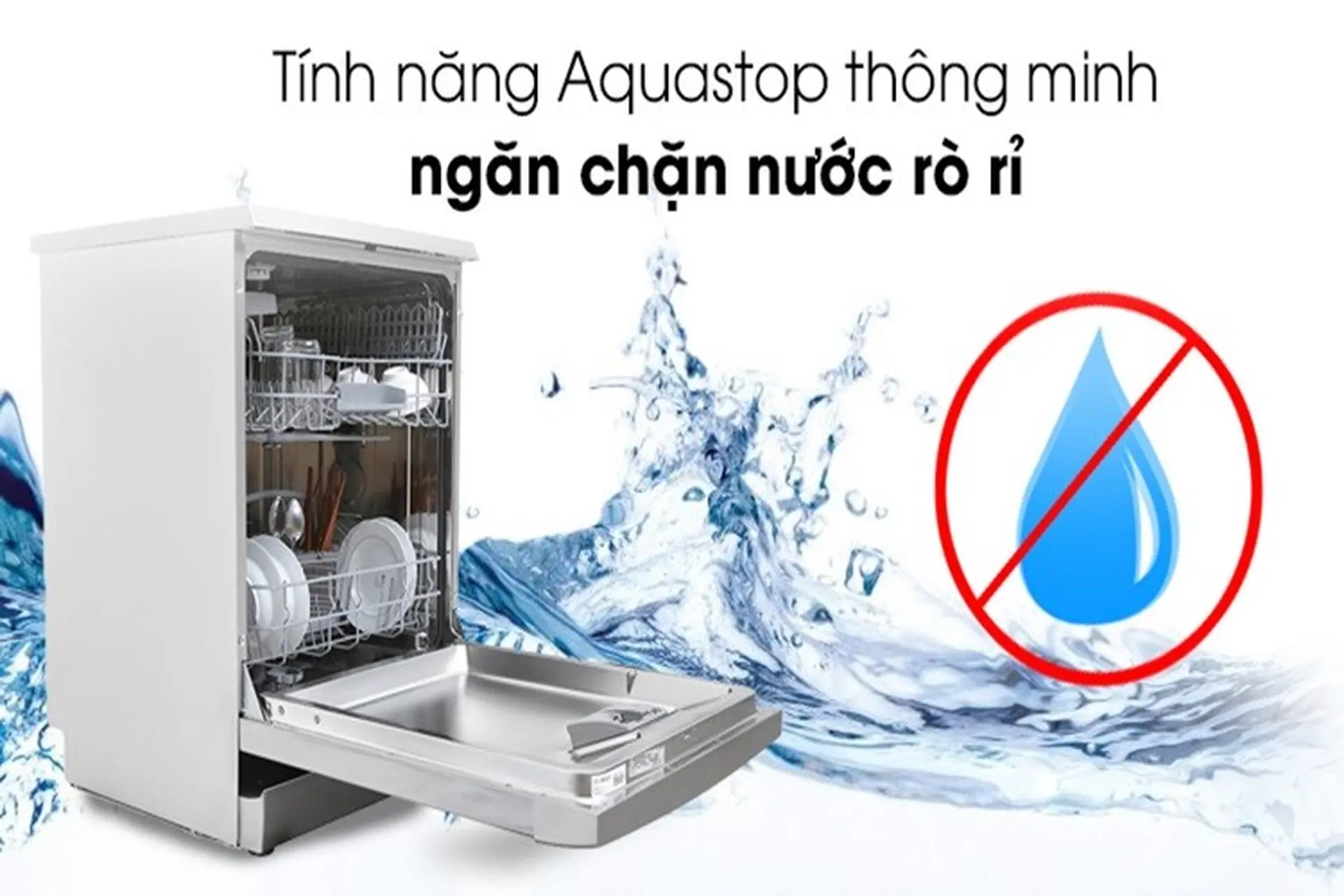 Tính năng AquaFlex - rửa hỗn hợp cùng lúc nhiều loại bát đĩa