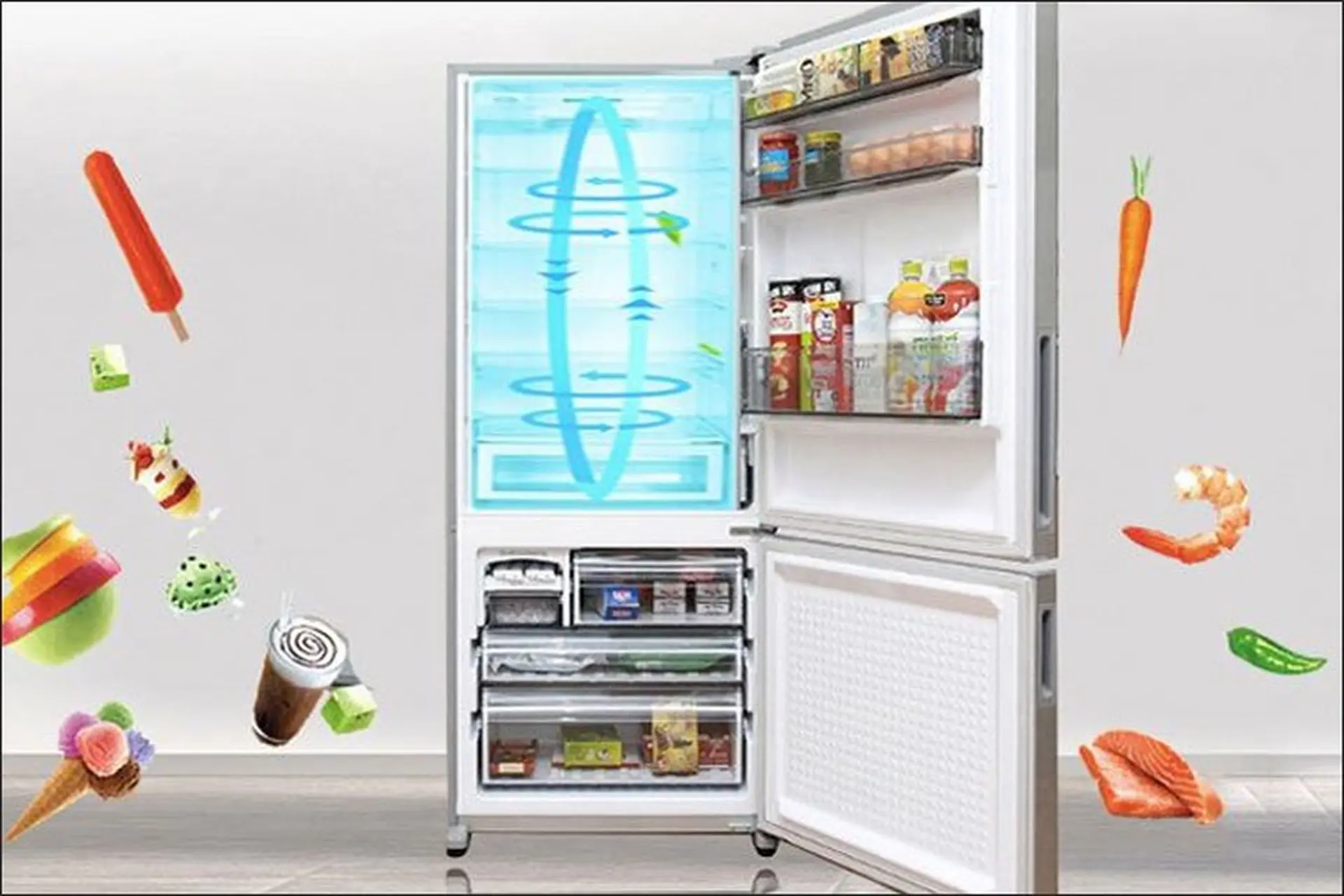 Tìm hiểu hệ thống làm lạnh kép trên tủ lạnh giúp bảo quản thực phẩm tươi ngon