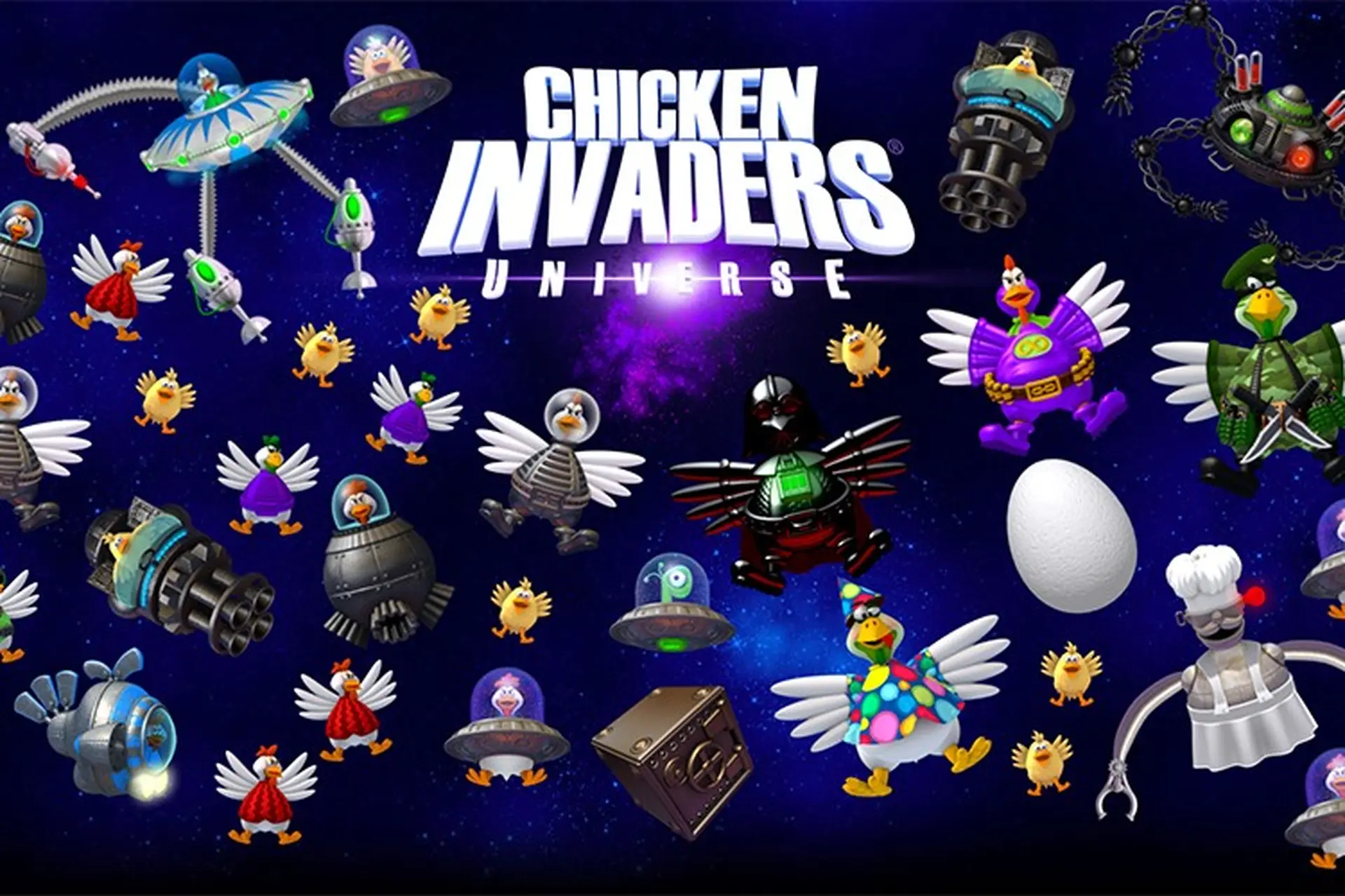 Chicken Invaders Universe - Phiên bản nâng cấp của tựa game bắn gà huyền thoại cực thú vị